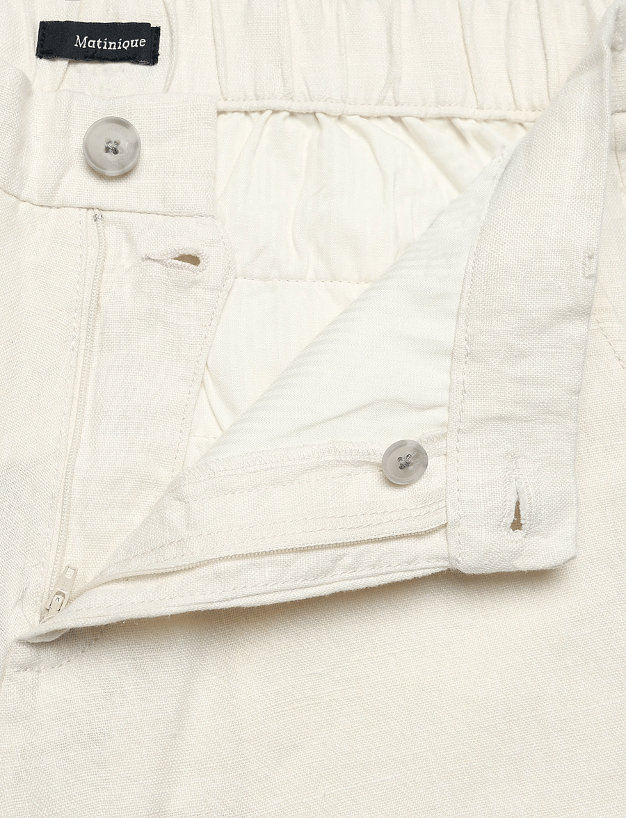 Matinique - MAharlow Short - linased lühikesed püksid - eggnog - 3