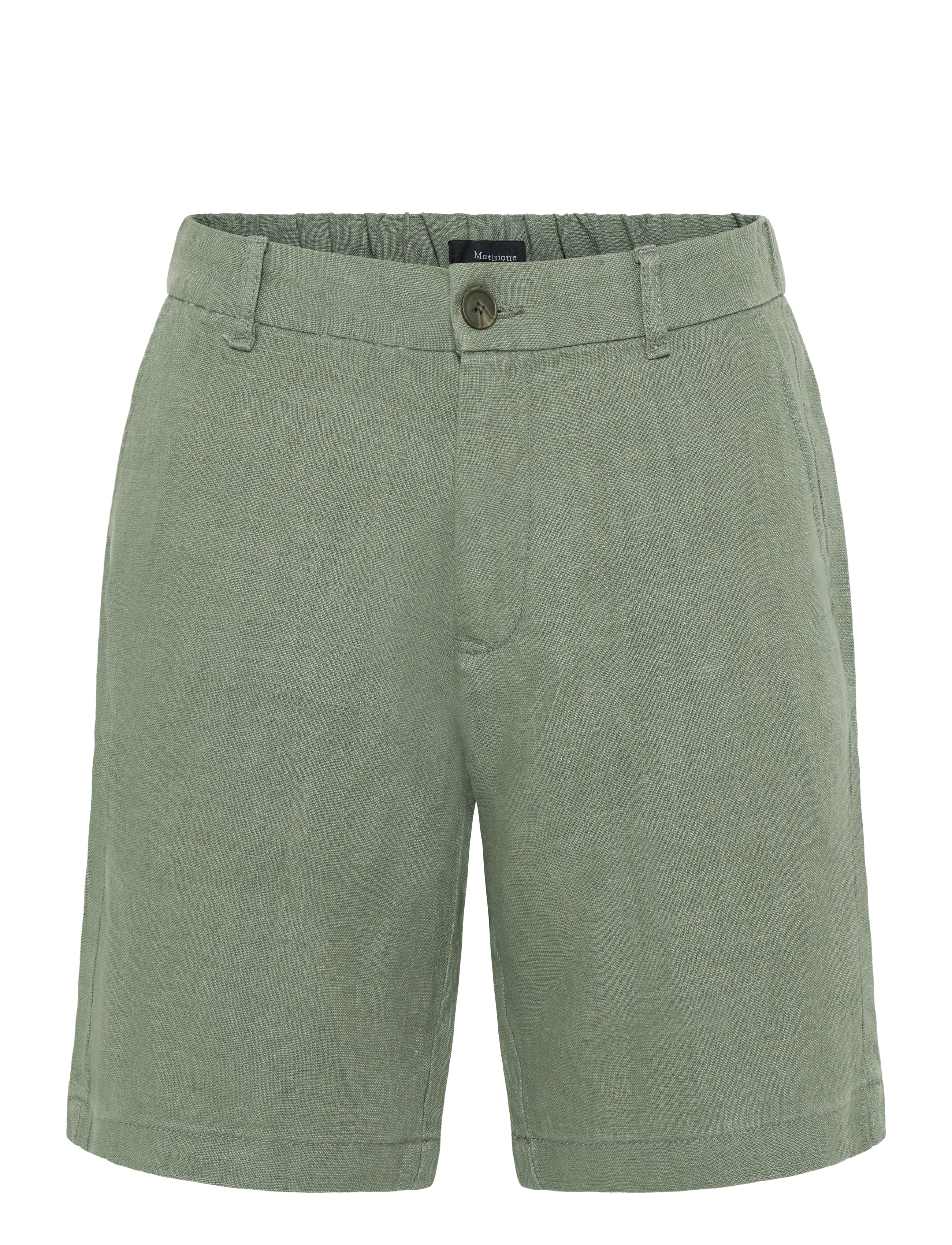 Matinique Maharlow Short, 28, Green, Shorts > Linen Shorts, Herre