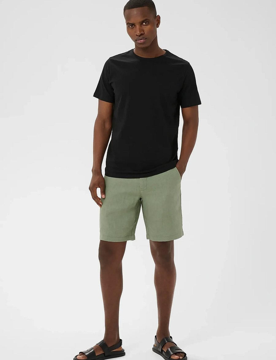 Matinique - MAharlow Short - linased lühikesed püksid - sea spray - 2