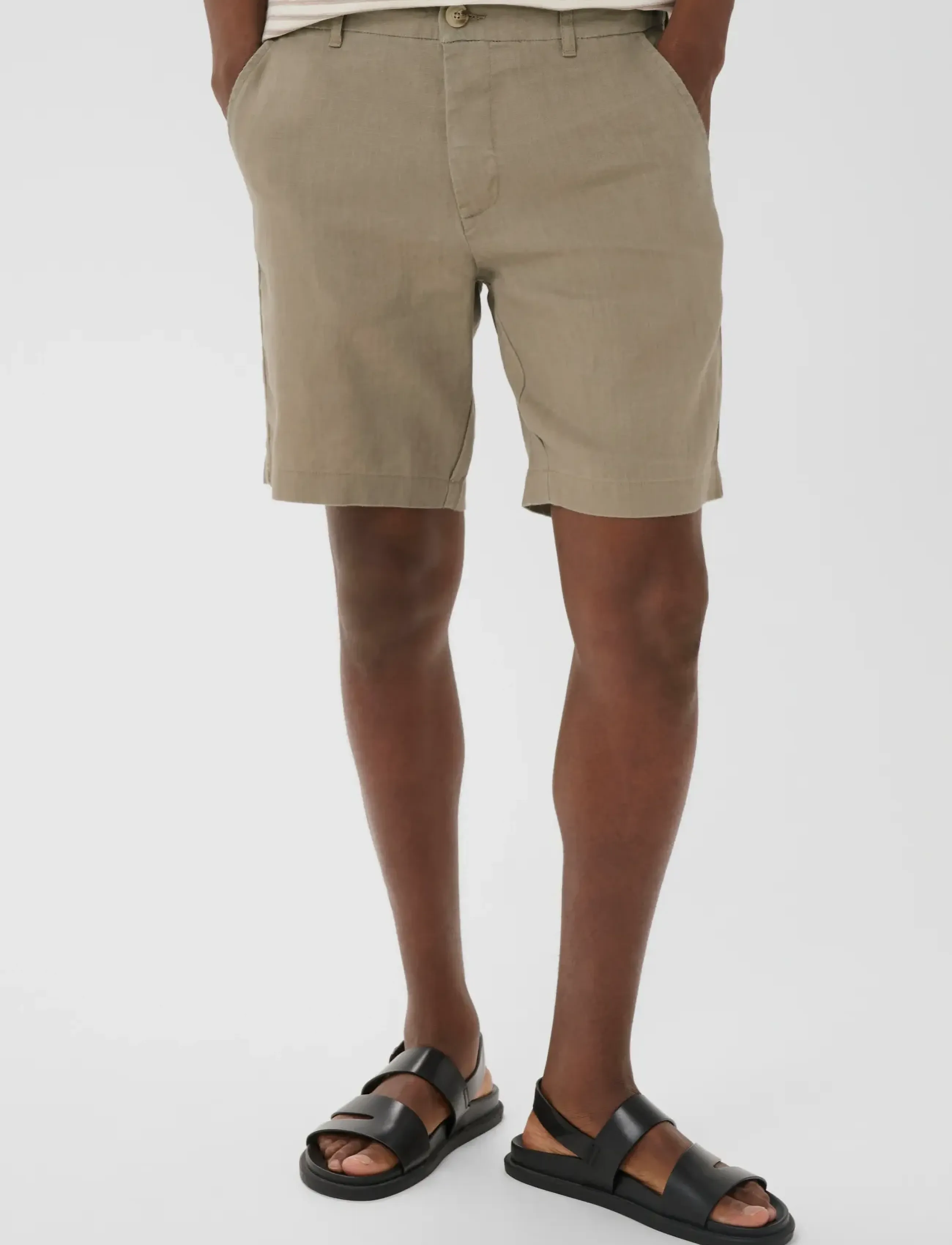 Matinique Maharlow Short, 36, Brown, Shorts > Linen Shorts, Herre