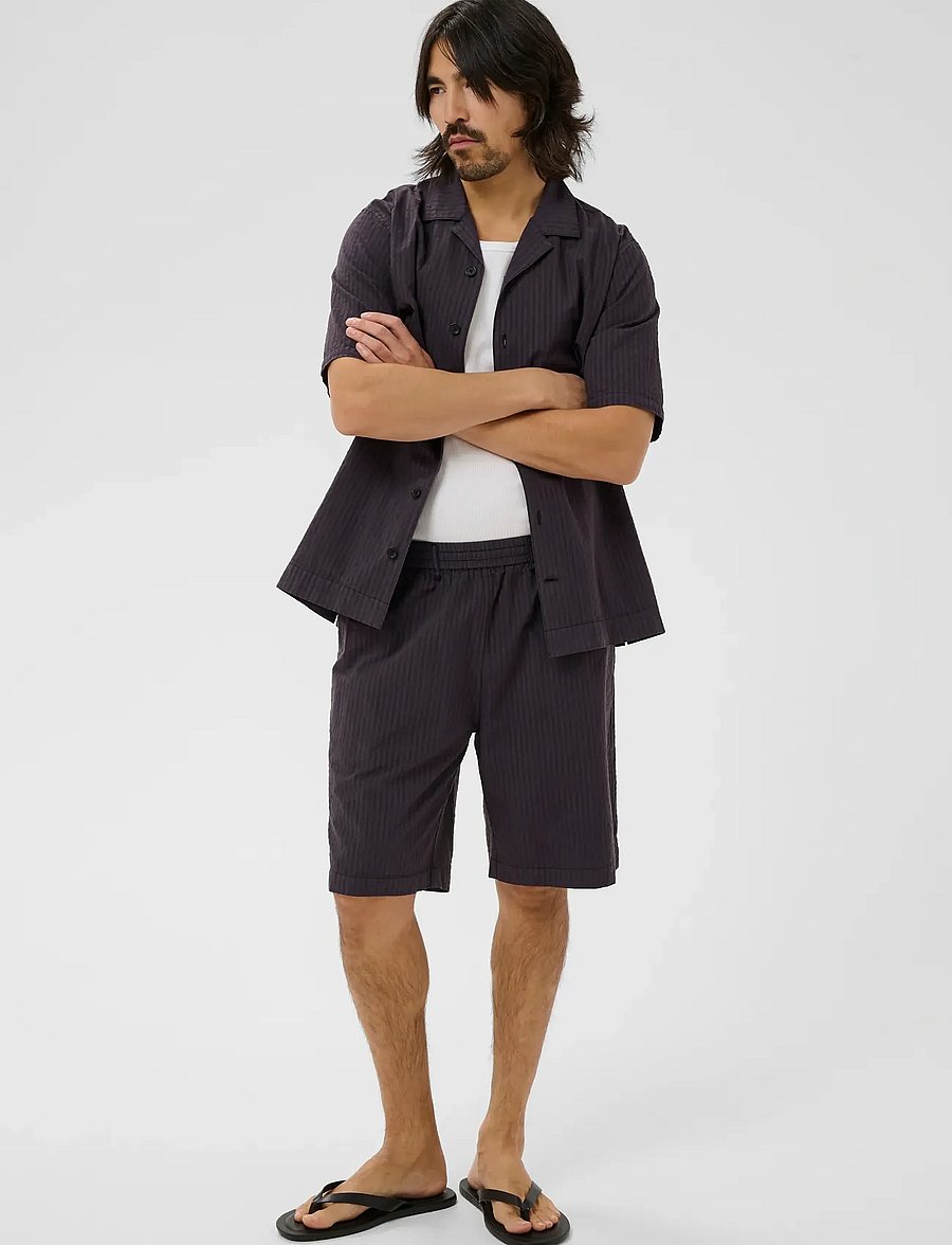 Matinique - MAneel Short 73 - freizeitshorts - washed black - 2