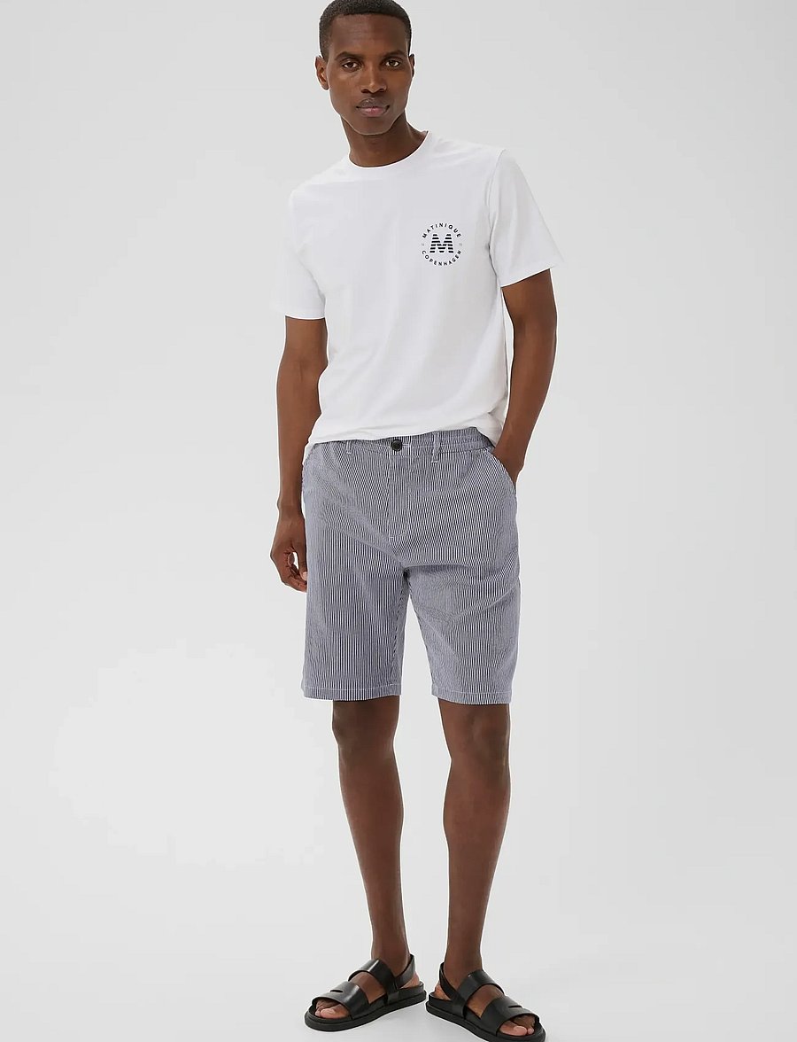Matinique - MAfinch Short Heritage - casual shorts - off white - 2