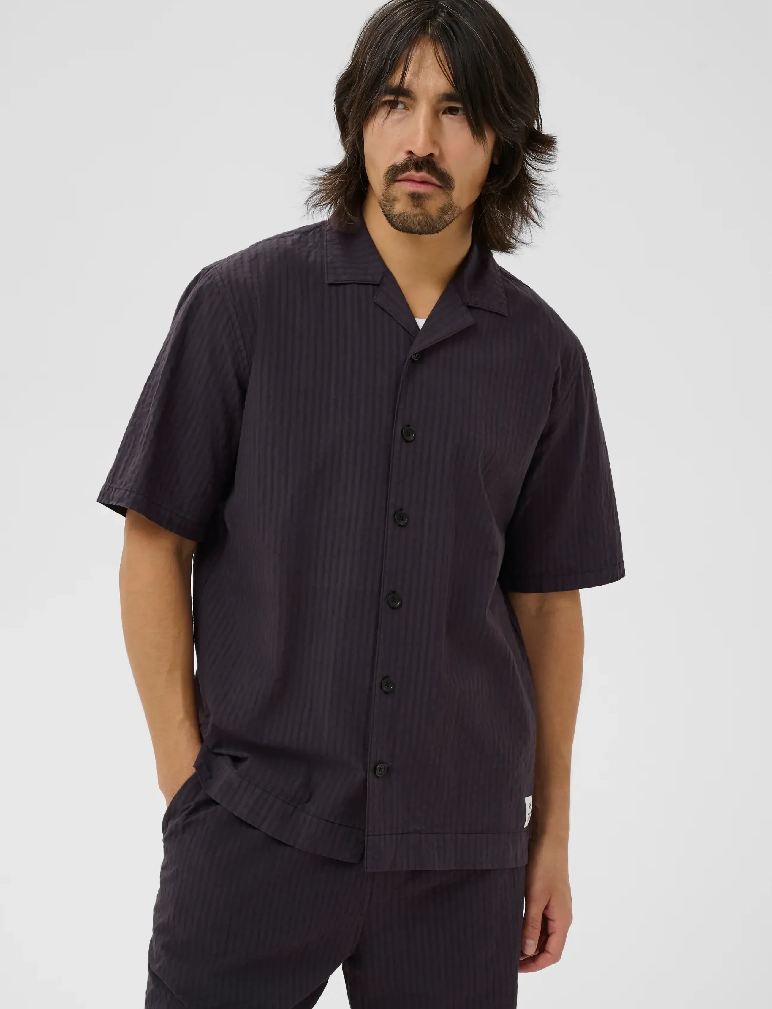 Matinique - MAklampo 73 - kurzarmhemden - washed black - 1