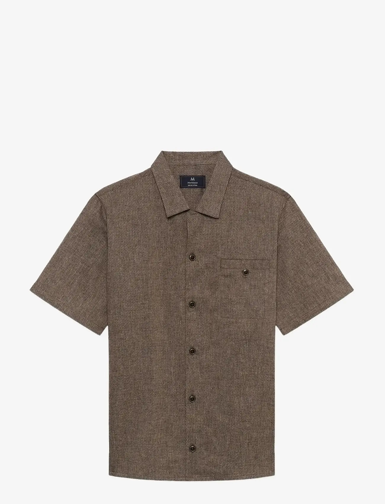 Matinique - MAflint Heritage - kortærmede skjorter - chocolate brown - 0