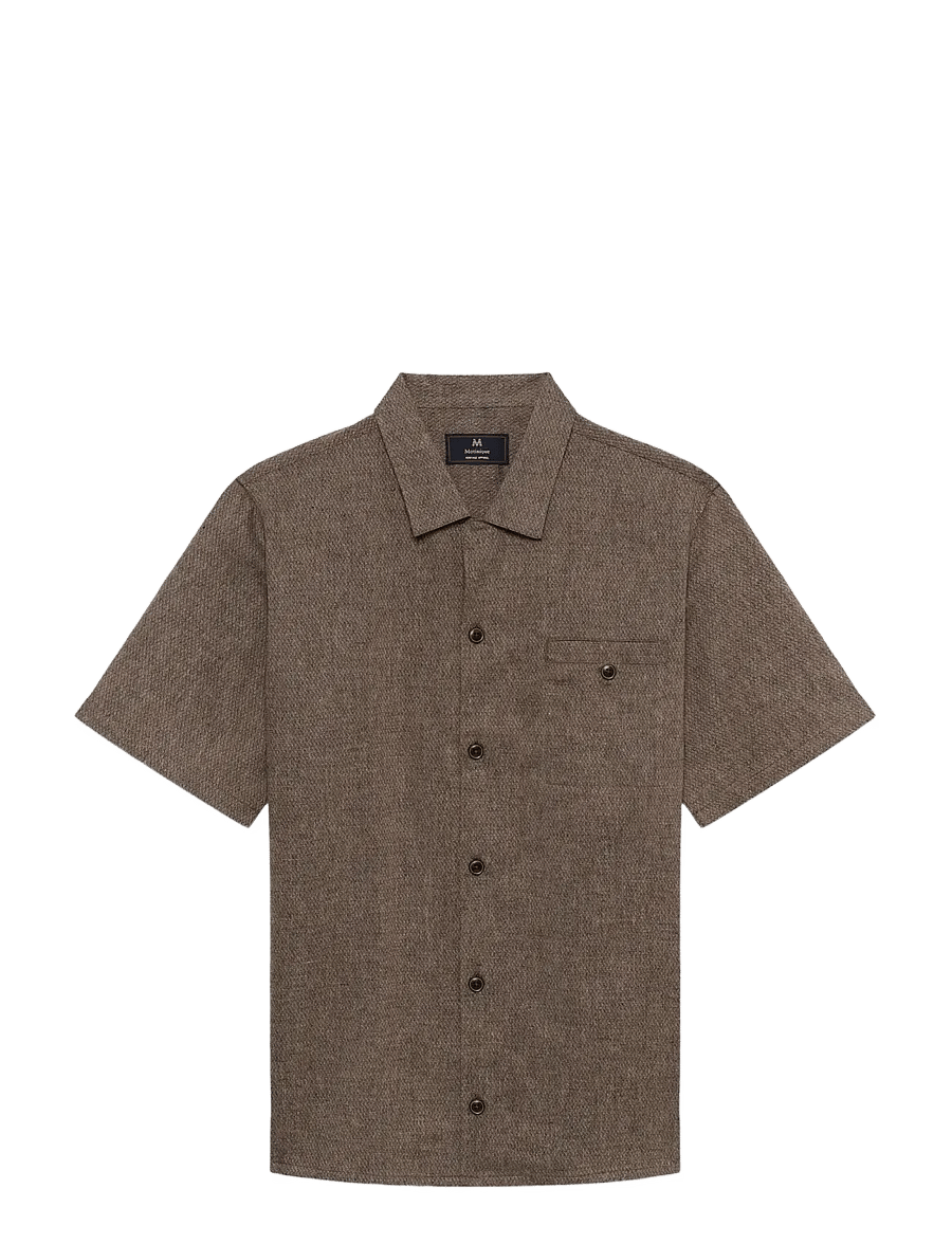 Matinique - MAflint Heritage - kortærmede skjorter - chocolate brown - 0