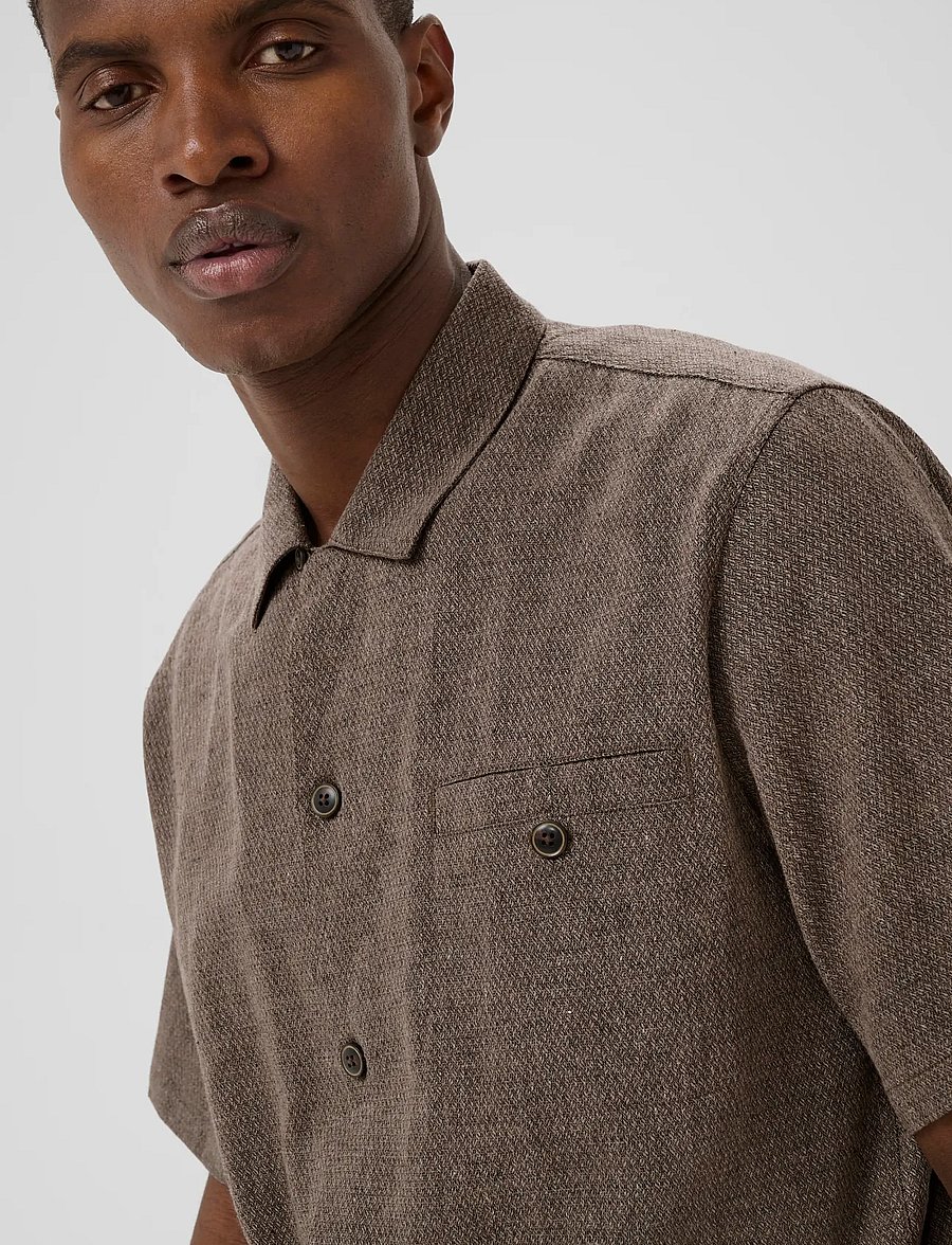 Matinique - MAflint Heritage - kortærmede skjorter - chocolate brown - 2