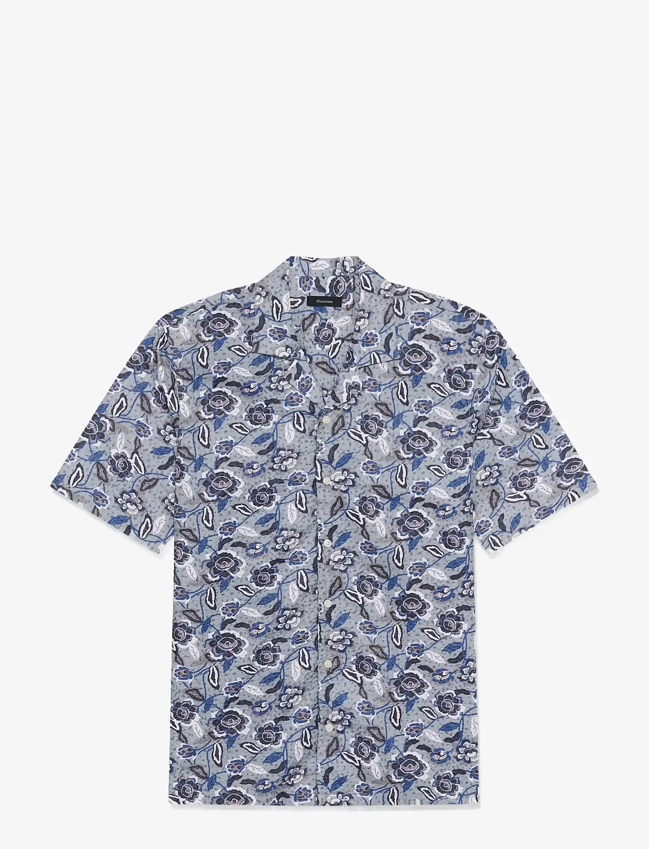 Matinique - MAklampo - kortærmede skjorter - chambray blue - 1