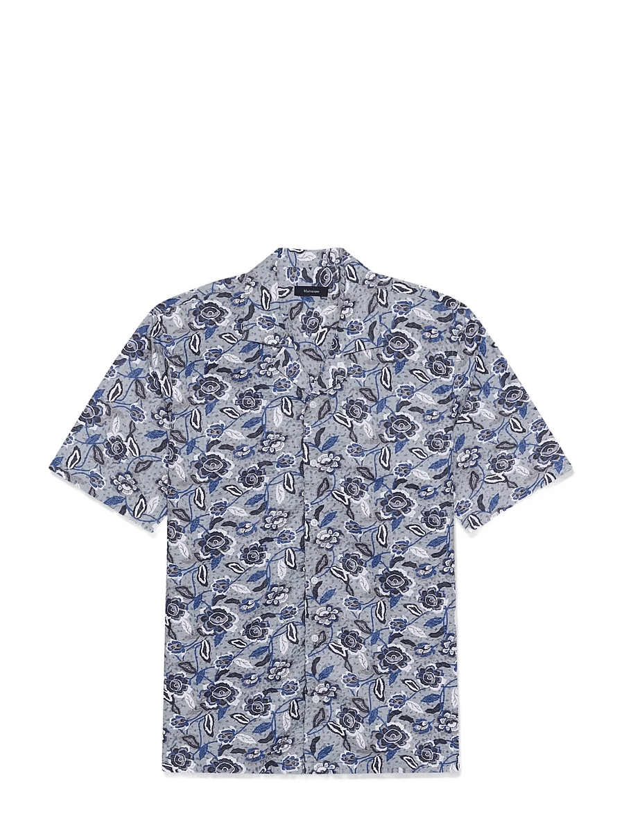 Matinique - MAklampo - mønstrede skjorter - chambray blue - 1