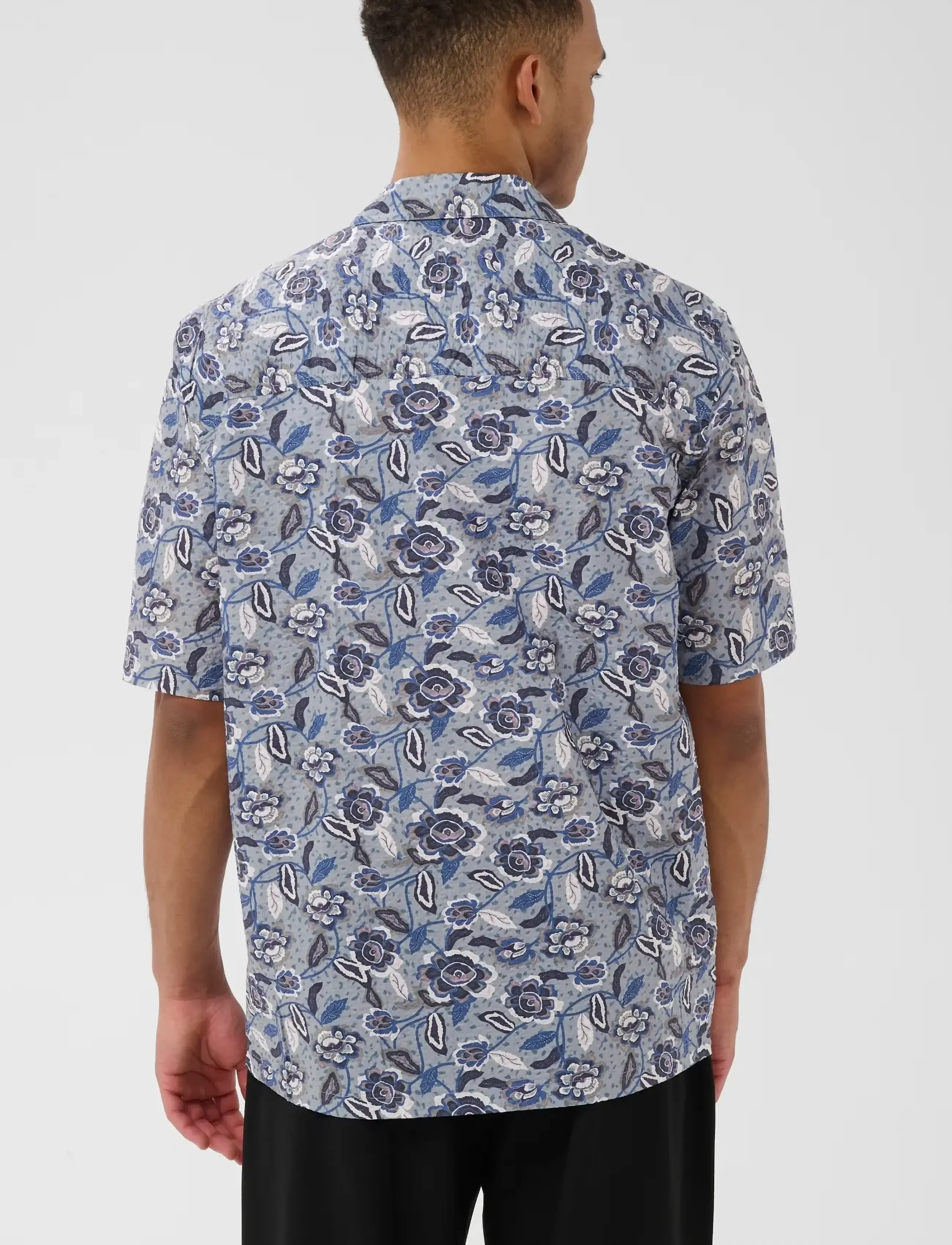 Matinique - MAklampo - pattern shirts - chambray blue - 3