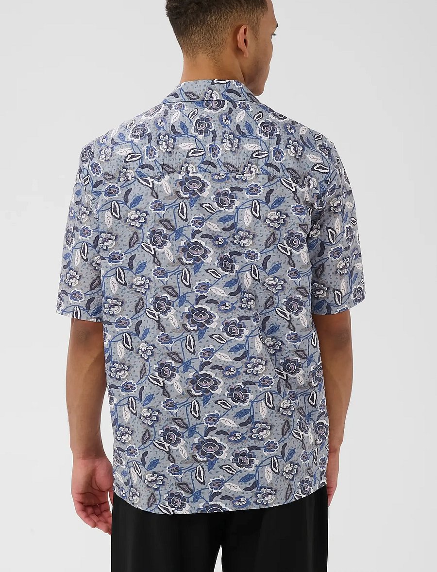 Matinique - MAklampo - mønstrede skjorter - chambray blue - 3