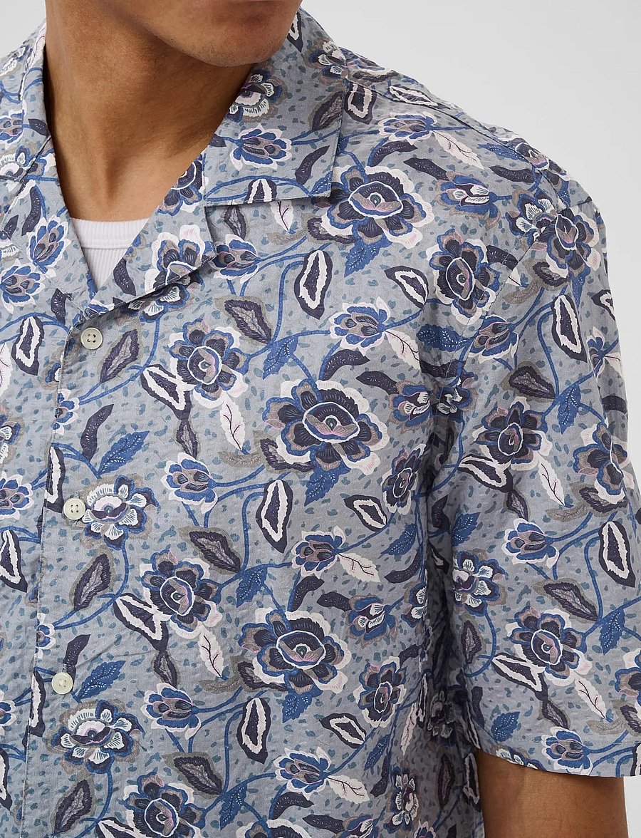 Matinique - MAklampo - mønstrede skjorter - chambray blue - 4