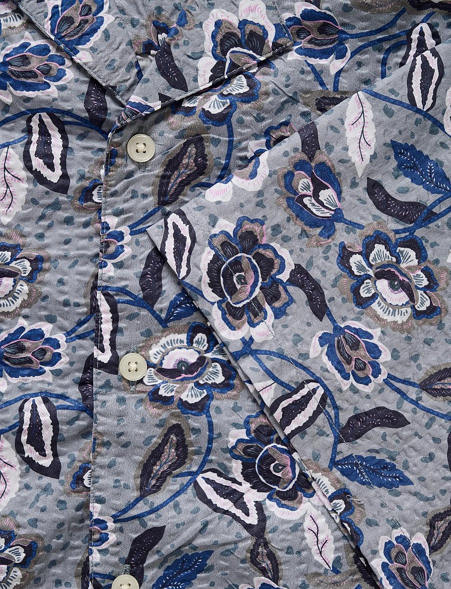 Matinique - MAklampo - mønstrede skjorter - chambray blue - 5