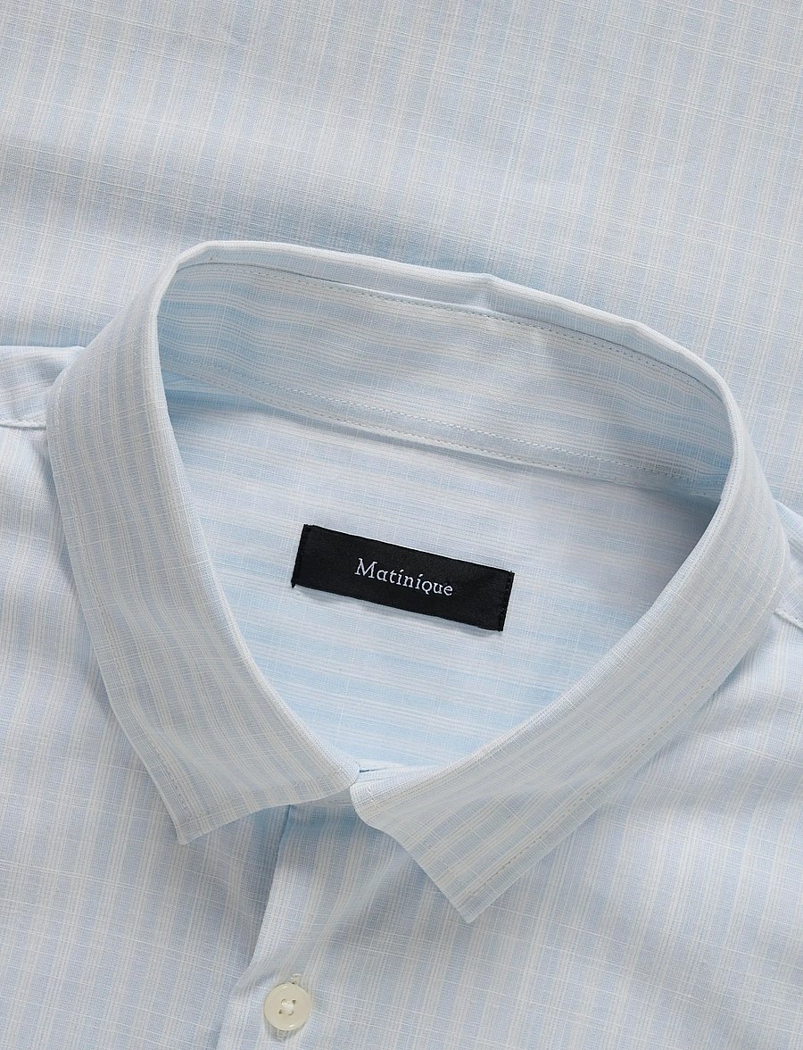 Matinique - MAtrostol BU SS - overhemden met korte mouw - chambray blue - 2