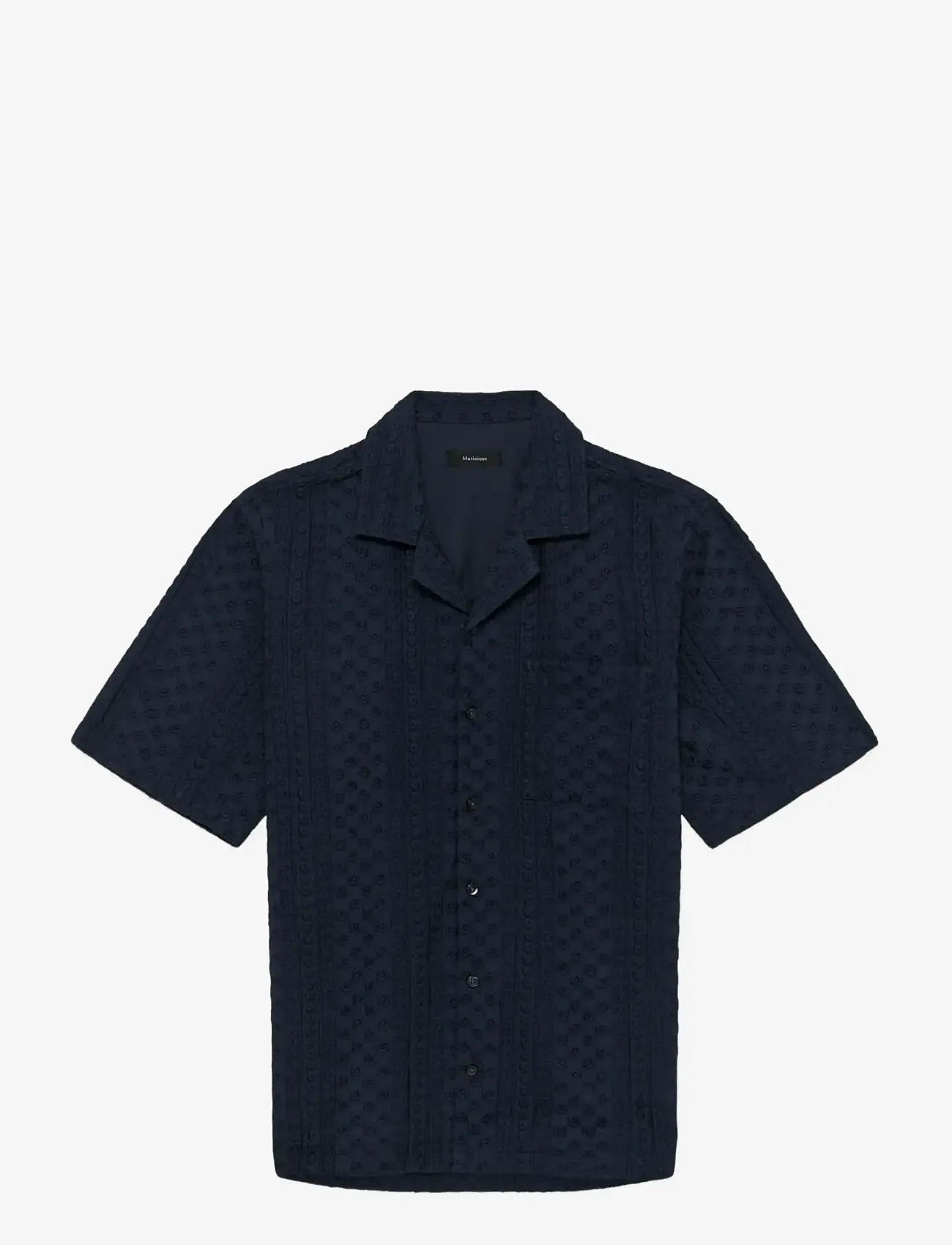 Matinique - MAklampo P - kortærmede skjorter - dark navy - 1