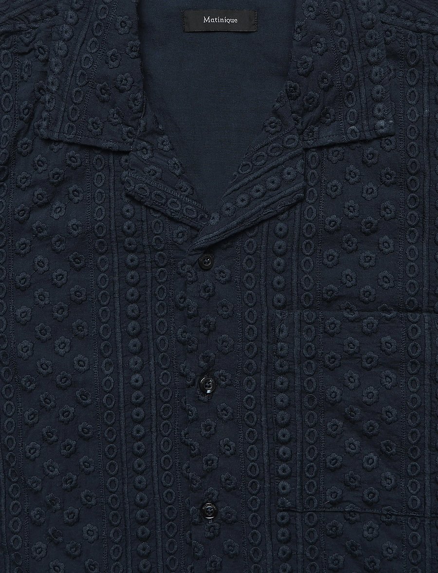 Matinique - MAklampo P - lühikeste varrukatega särgid - dark navy - 5