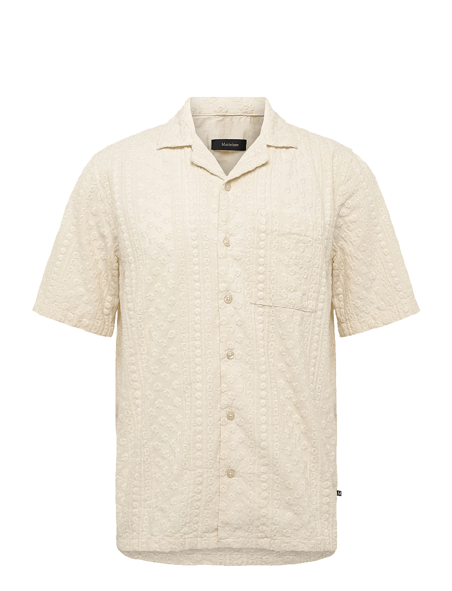 Matinique - MAklampo P - short-sleeved shirts - vanilla ice - 1