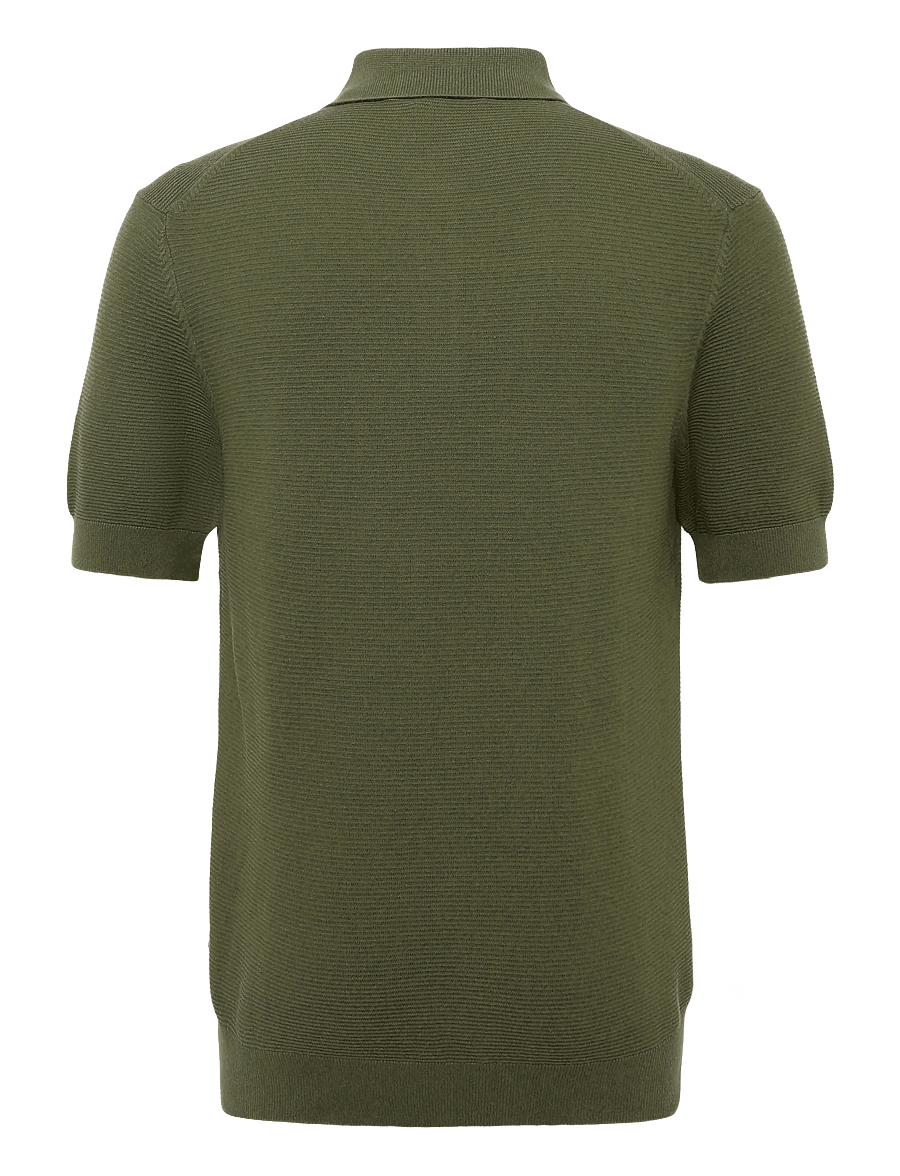 Matinique - MApolo BB - langärmlige strick-polohemden - olive night - 2