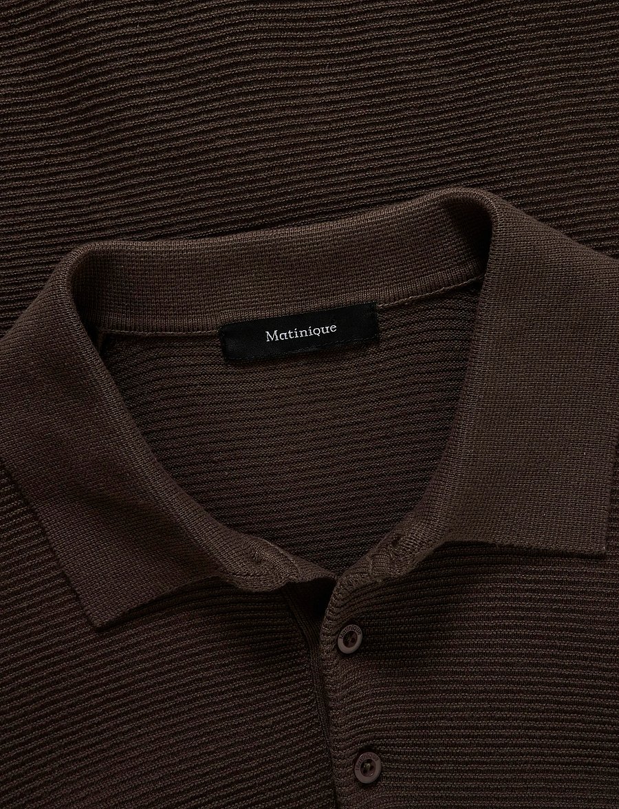 Matinique - MApolo BB - knitted polos - turkish coffee - 5