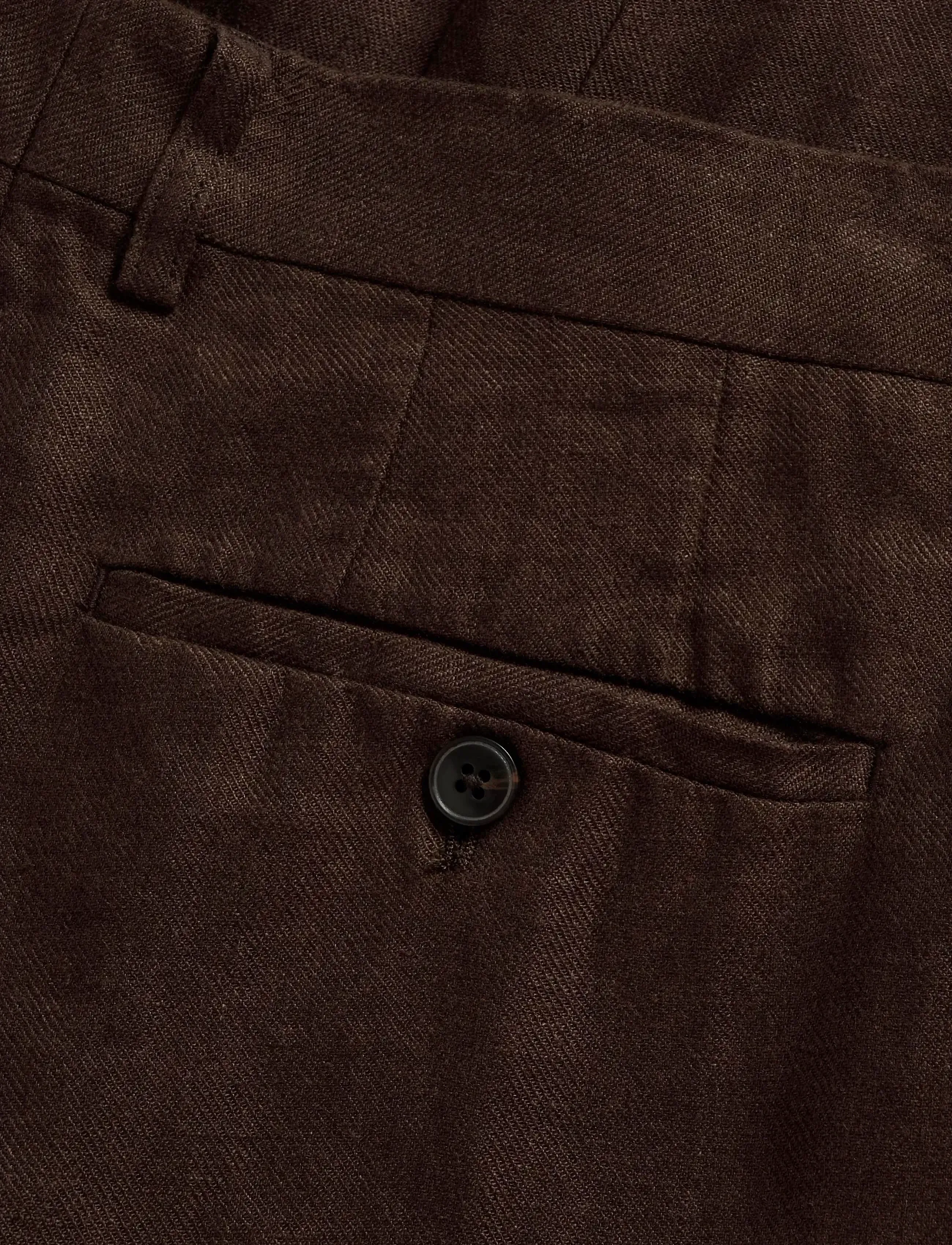 Matinique - MAwesley Pant - linnebyxor - chocolate brown - 5