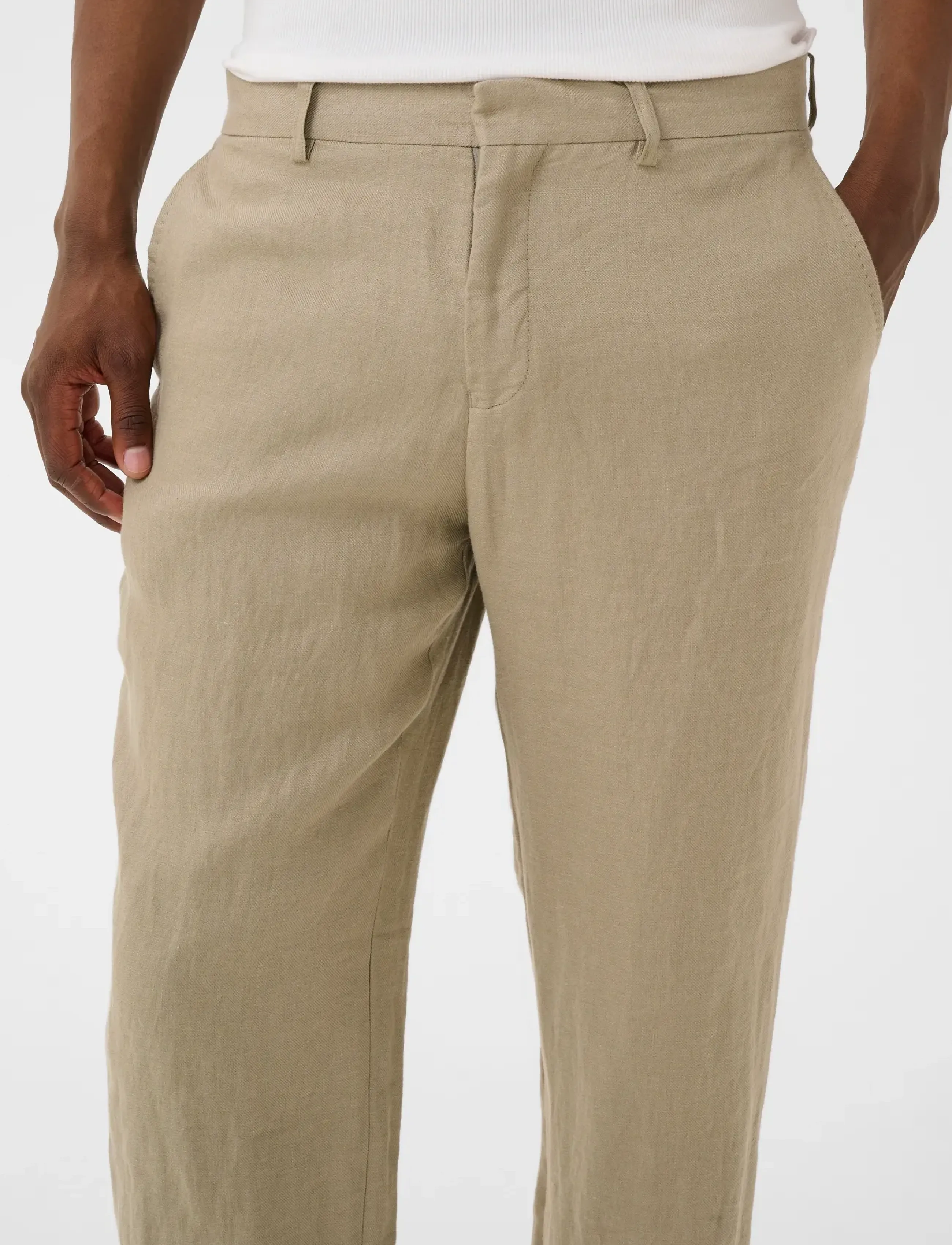 Matinique - MAwesley Pant - leinenhosen - winter twig - 4