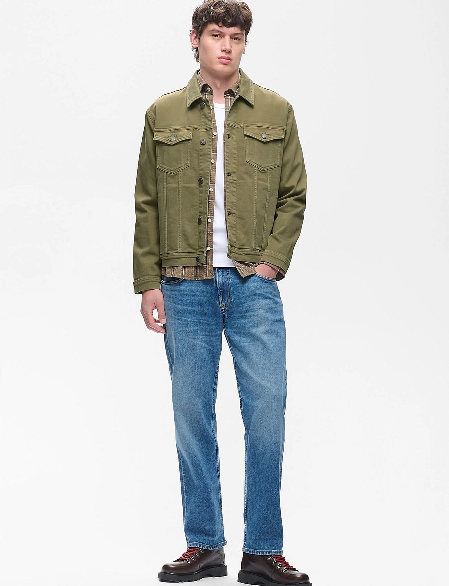 Matinique - MAshepard Jacket - voodrita teksatagid - silver sage - 2