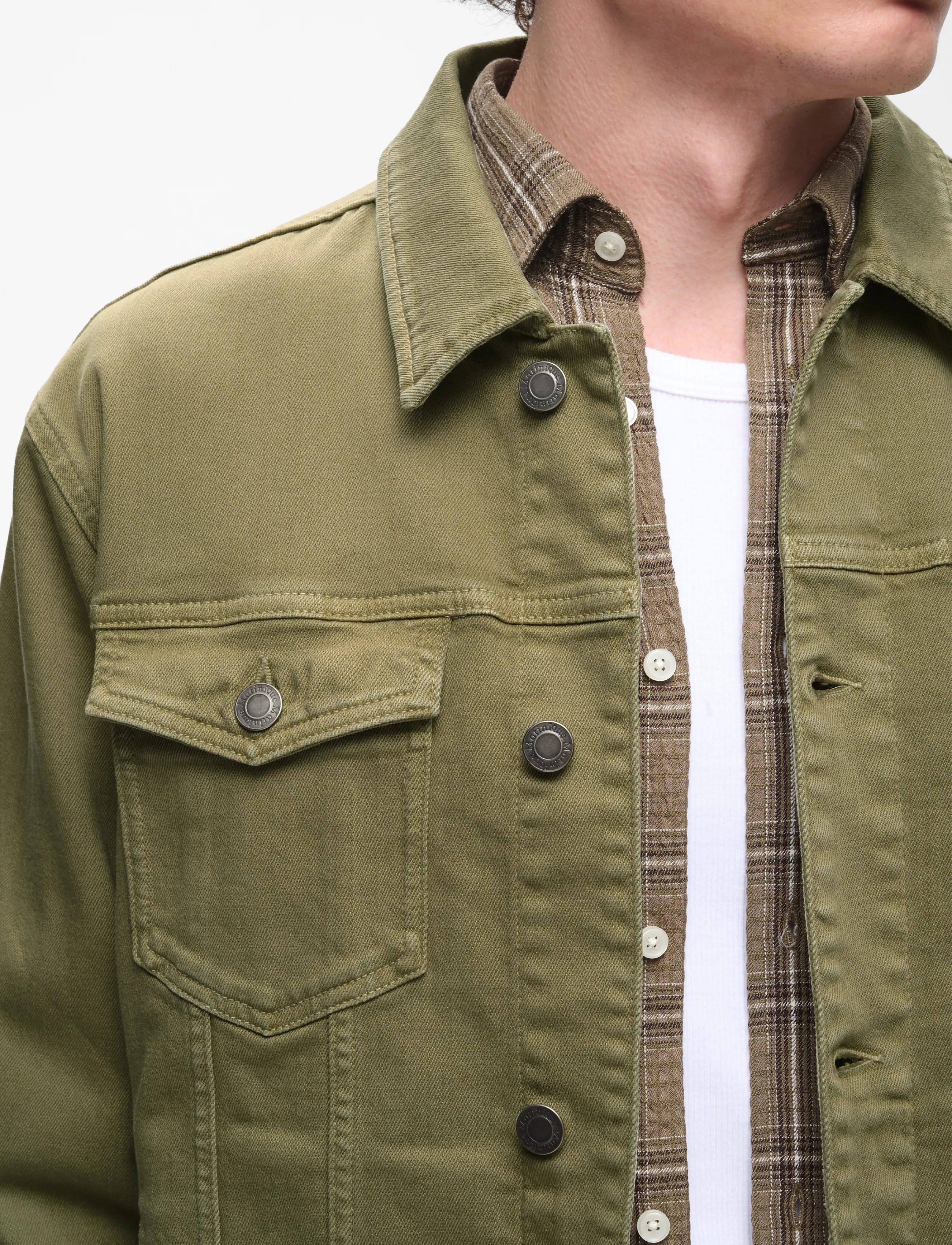 Matinique - MAshepard Jacket - voodrita teksatagid - silver sage - 4