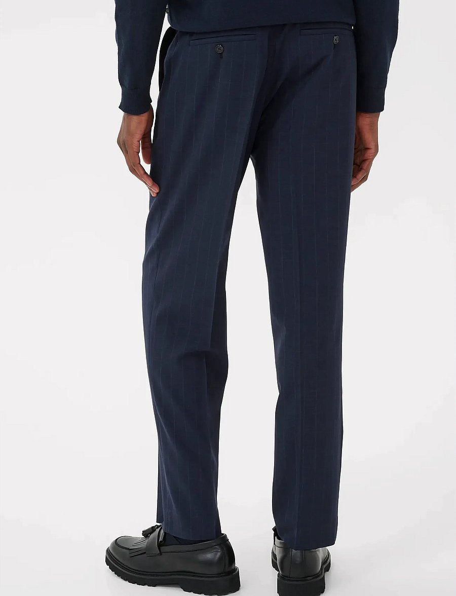 Matinique - MAwesley Pant - kostiuminės kelnės - dark navy - 4