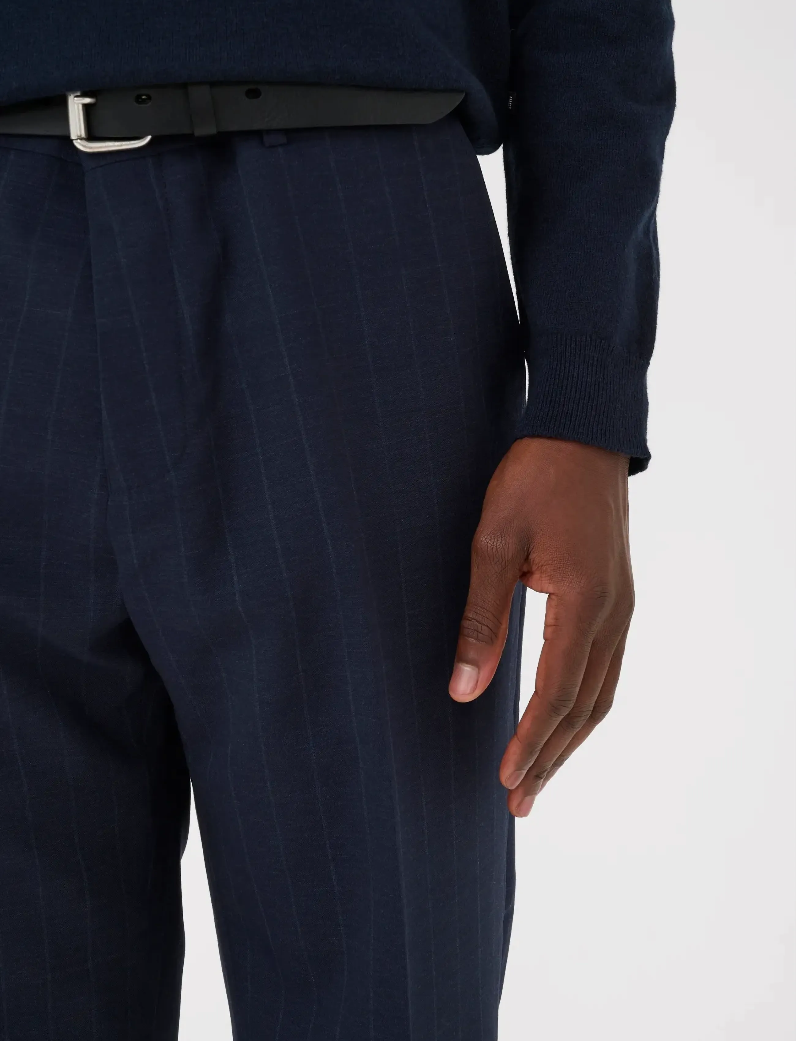 Matinique - MAwesley Pant - formal trousers - dark navy - 5