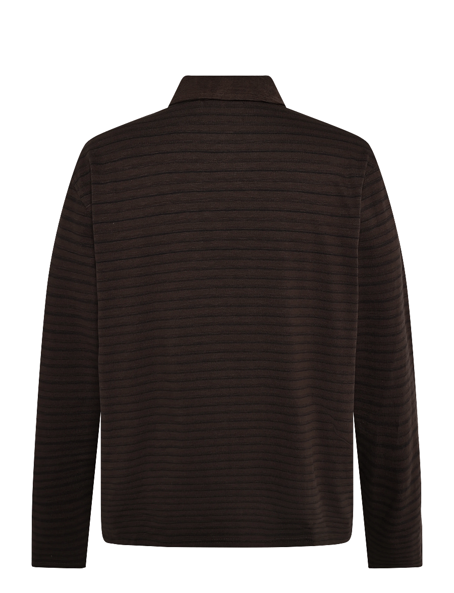 Matinique - MAkai Rugby ls Heritage - long-sleeved knitted polos - turkish coffee - 2