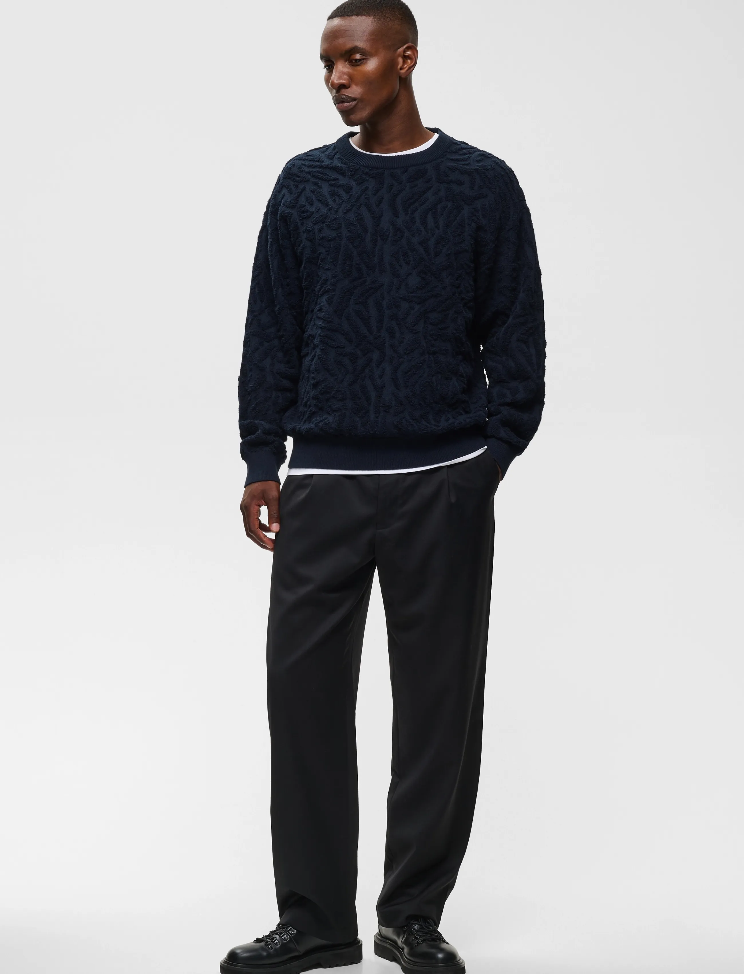 Matinique - MAsweatio 73 - round necks - dark navy - 3