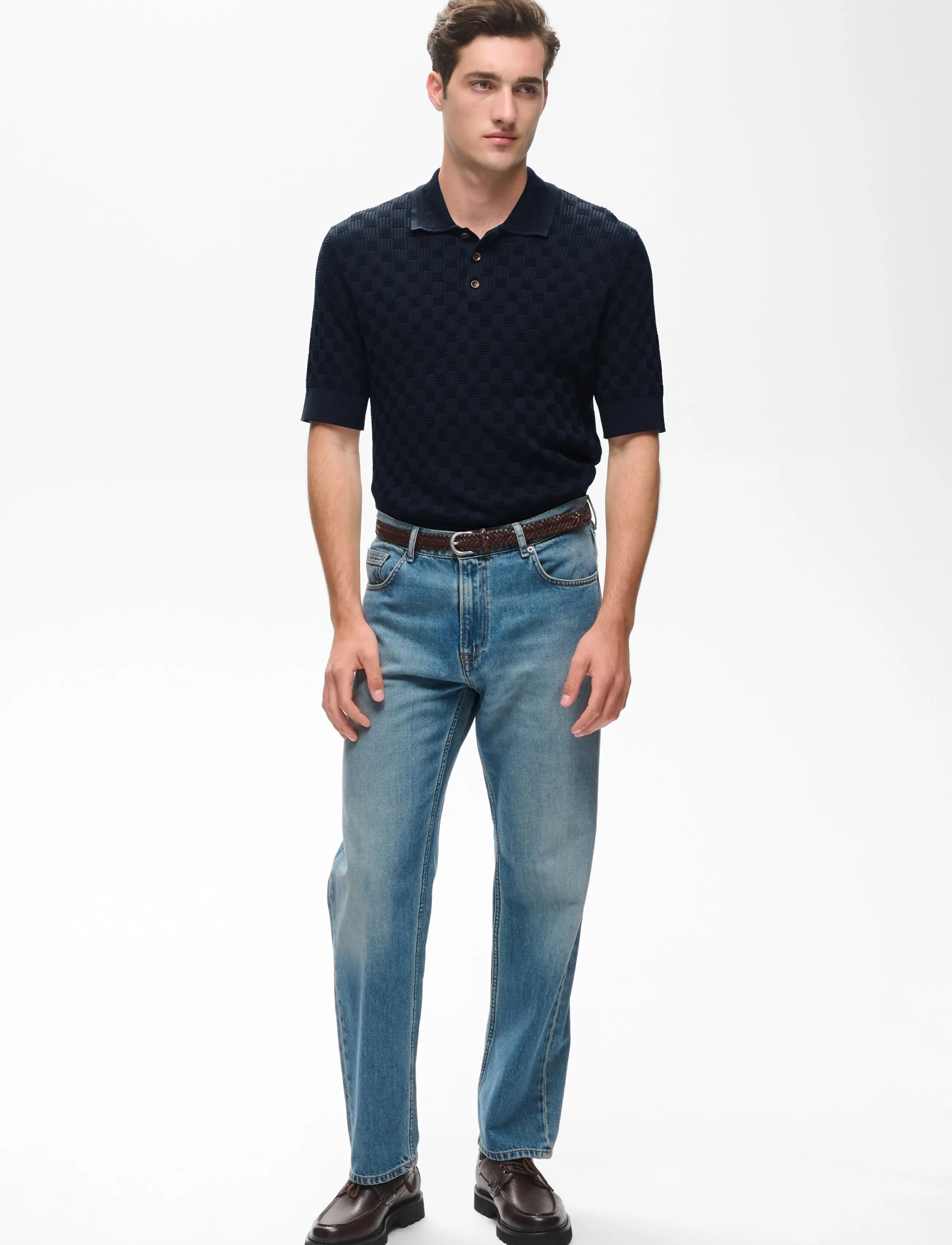Matinique - MApolo BB Heritage - langärmlige strick-polohemden - dark navy - 2