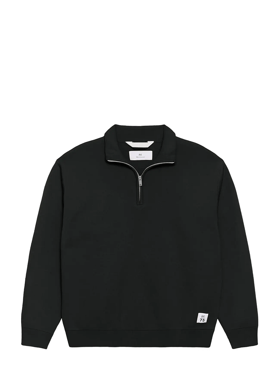 Matinique - MAsweatio Z 73 - langärmelige strick-polohemden - pirate black - 1