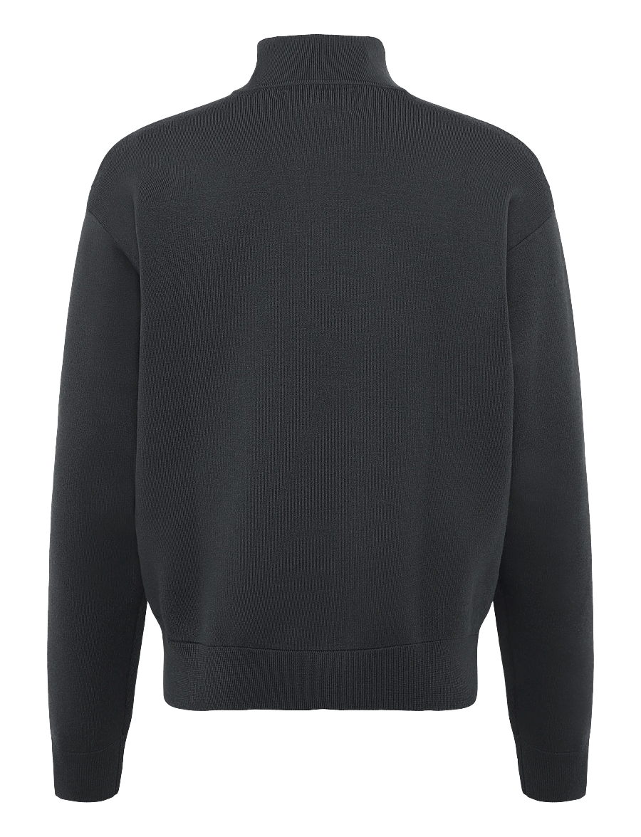 Matinique - MAsweatio Z 73 - swetry zapinane do połowy - pirate black - 2