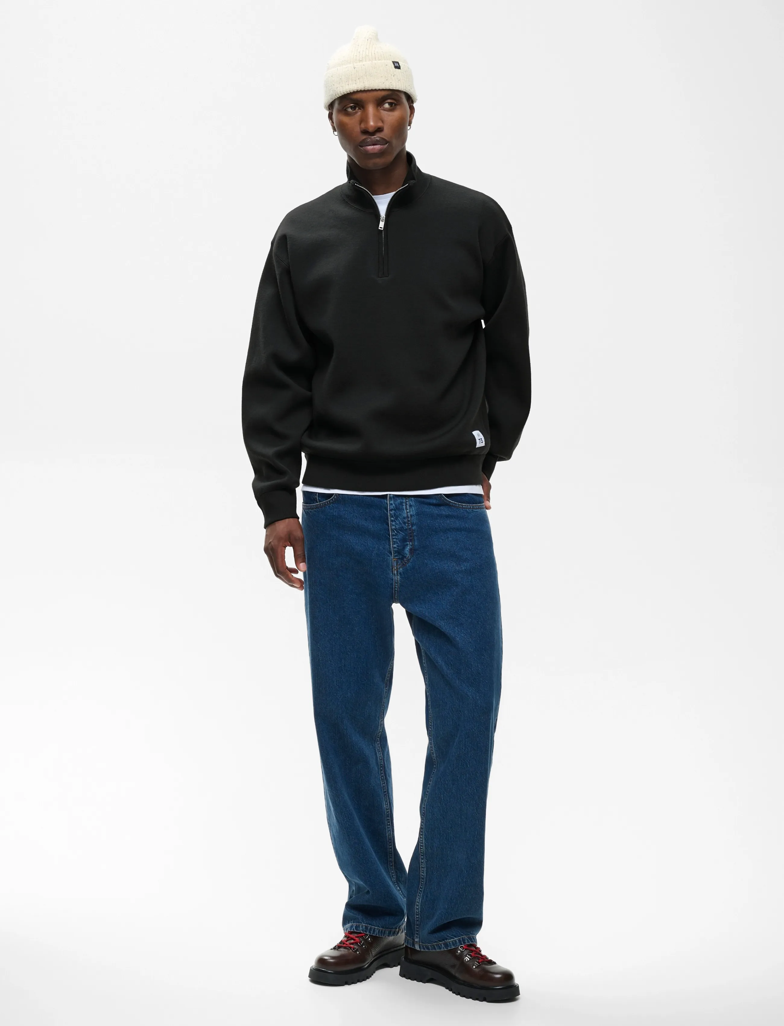 Matinique - MAsweatio Z 73 - langärmelige strick-polohemden - pirate black - 2