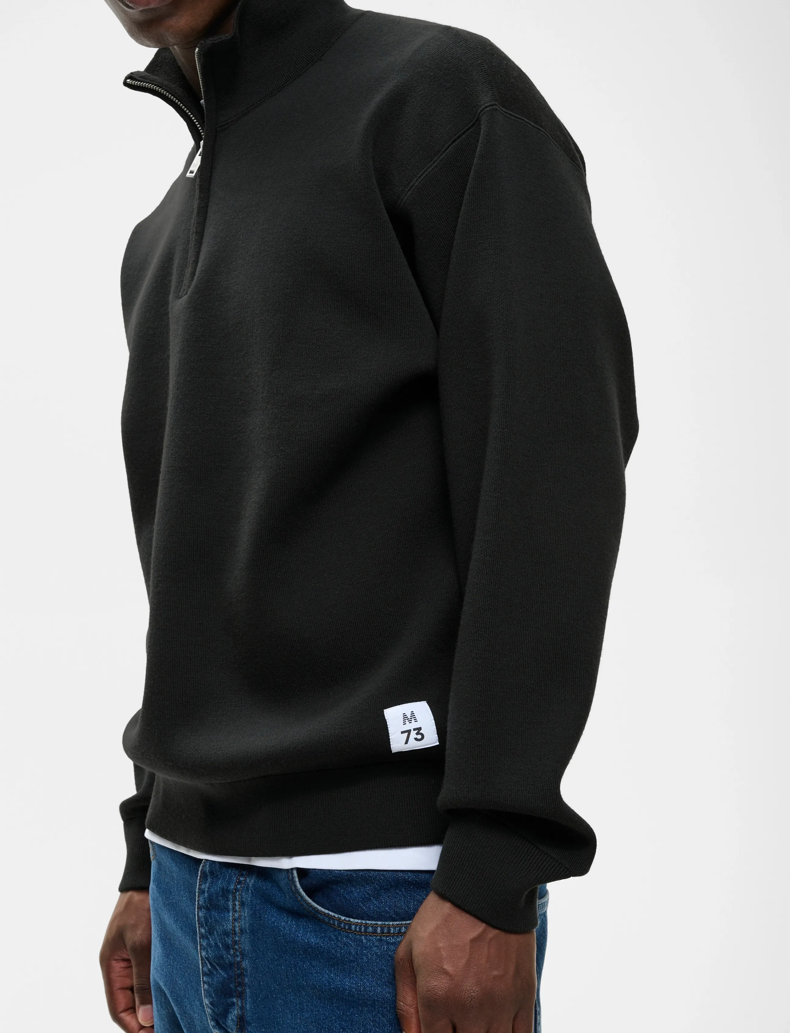 Matinique - MAsweatio Z 73 - langärmelige strick-polohemden - pirate black - 4