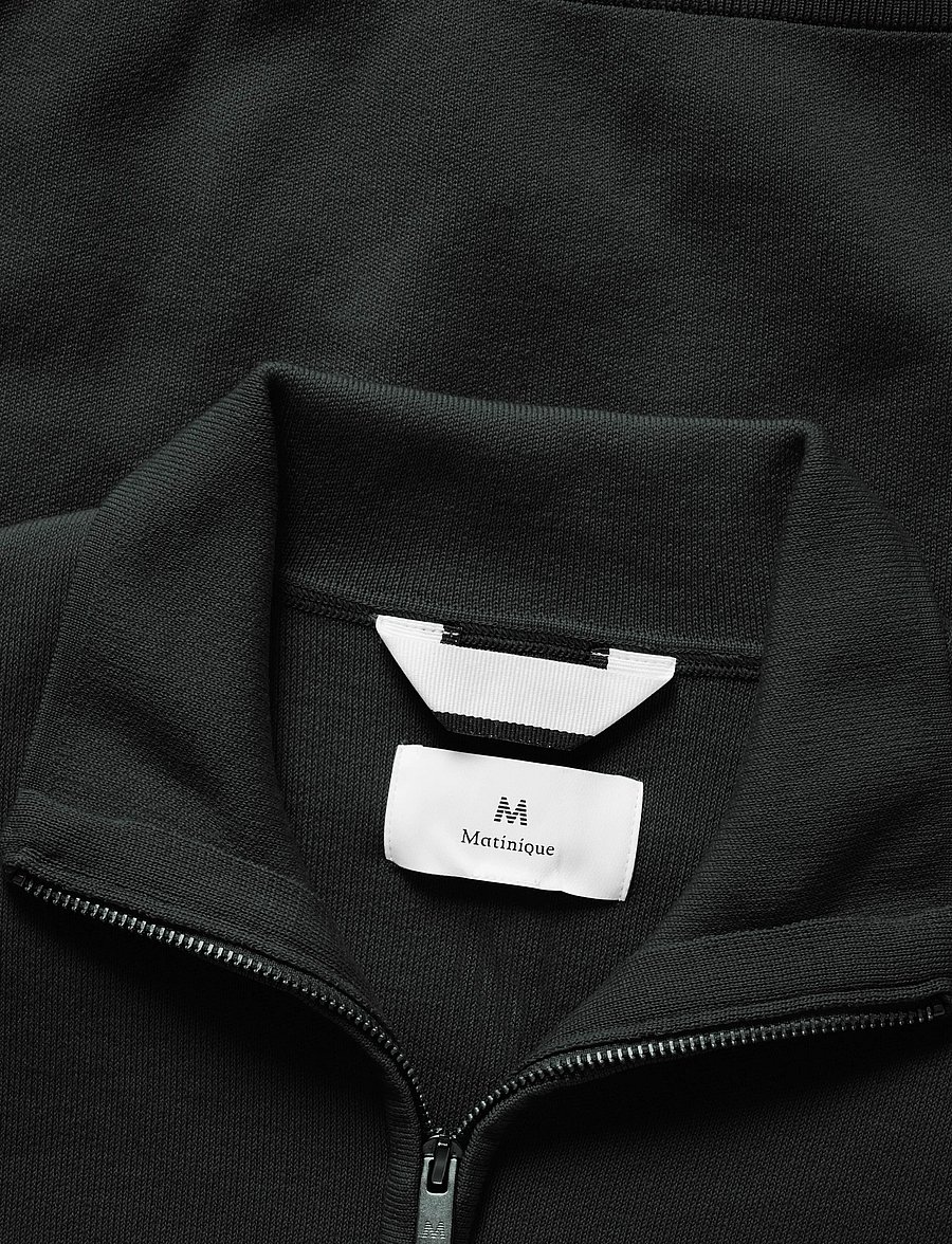 Matinique - MAsweatio Z 73 - langärmelige strick-polohemden - pirate black - 5