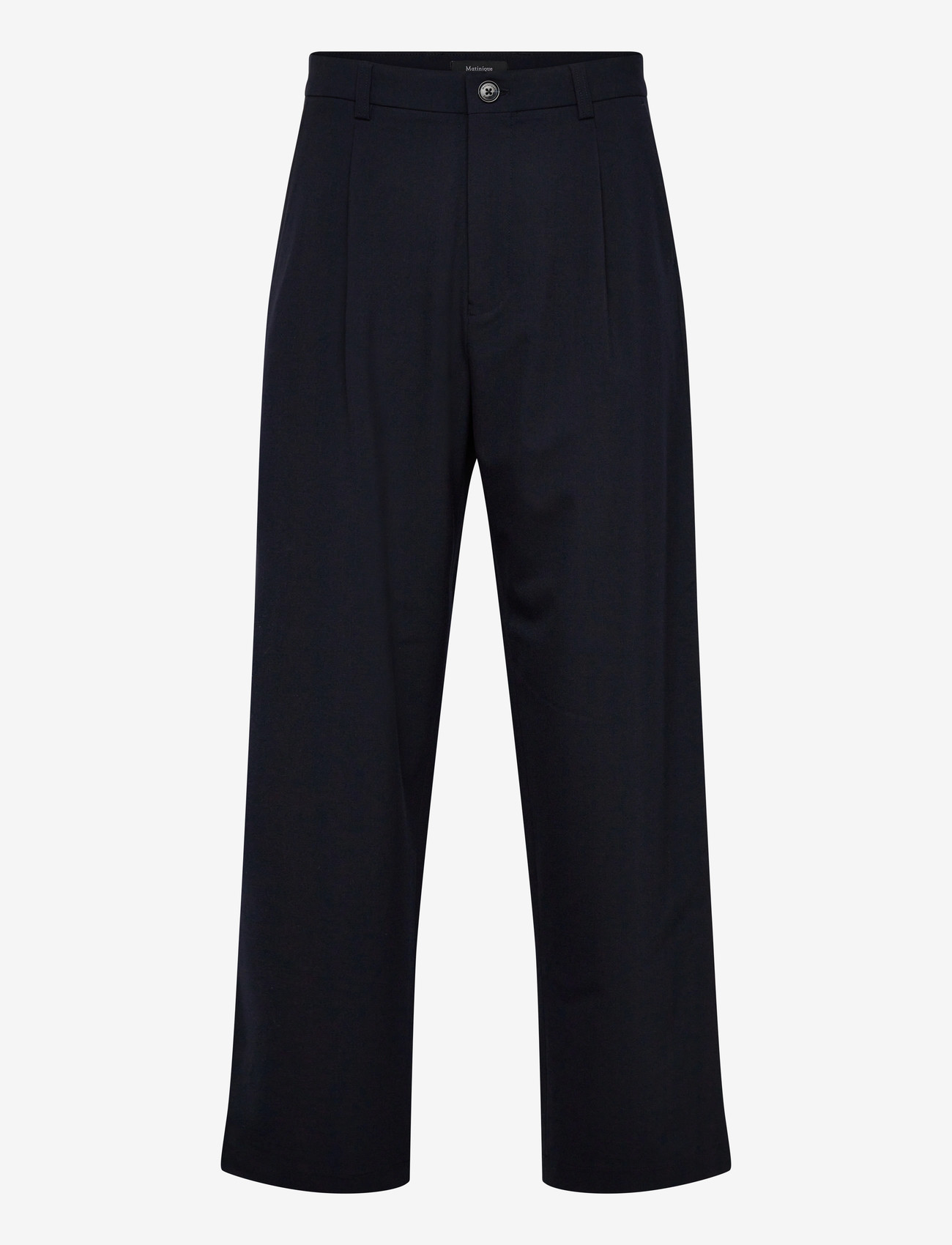Matinique - MAChino Pleat Pants - anzugshosen - dark navy - 1