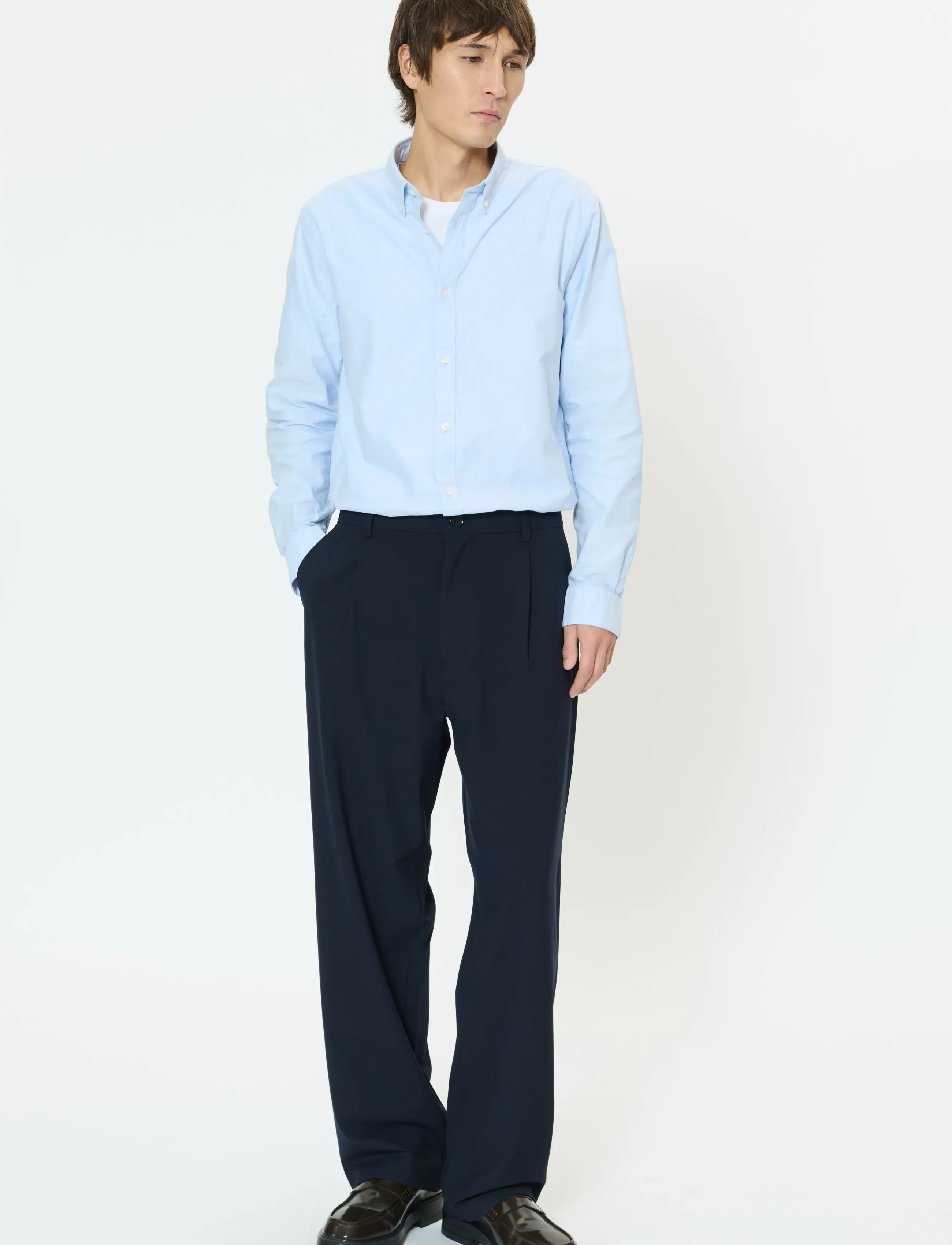 Matinique - MAChino Pleat Pants - anzugshosen - dark navy - 3