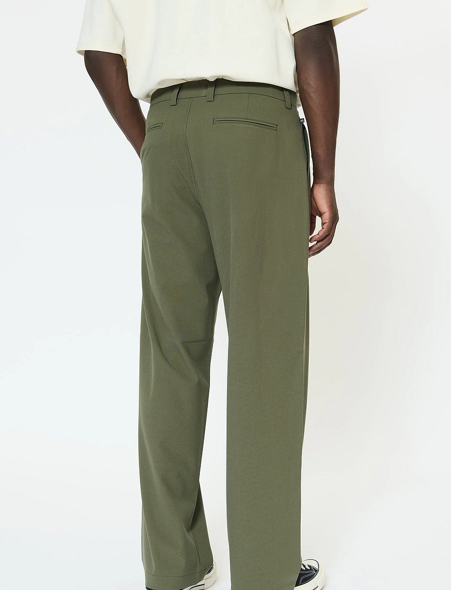 Matinique - MAChino Pleat Pants - anzugshosen - dusty olive melange - 4