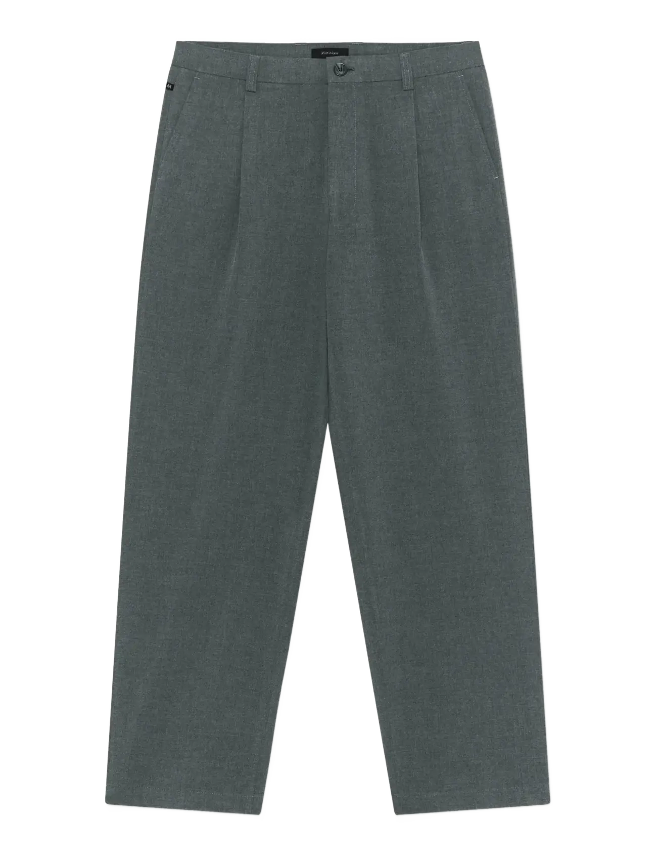 MAChino Pleat Pants - MEDIUM GREY MELANGE