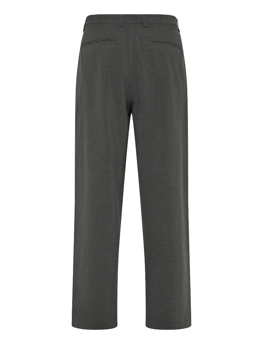 Matinique - MAChino Pleat Pants - habitbukser - medium grey melange - 2