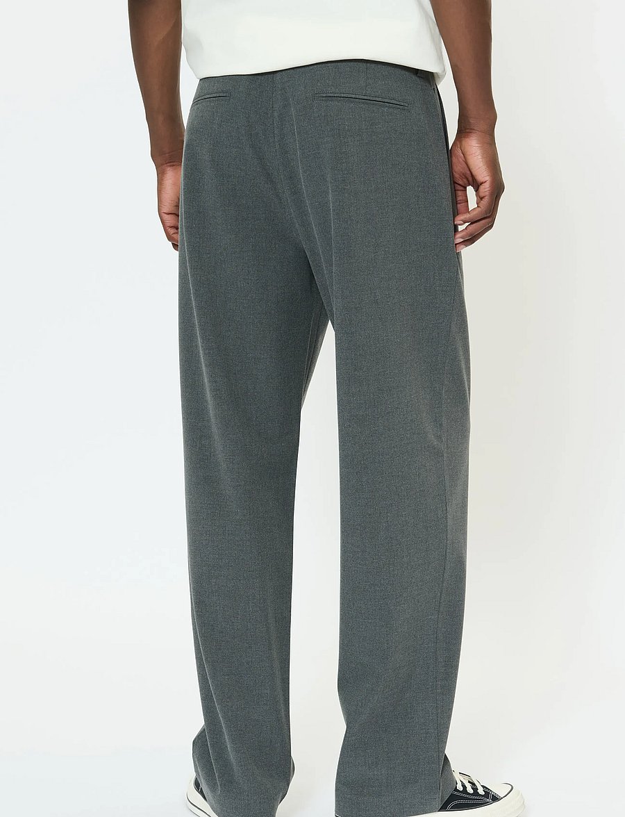 Matinique - MAChino Pleat Pants - habitbukser - medium grey melange - 4