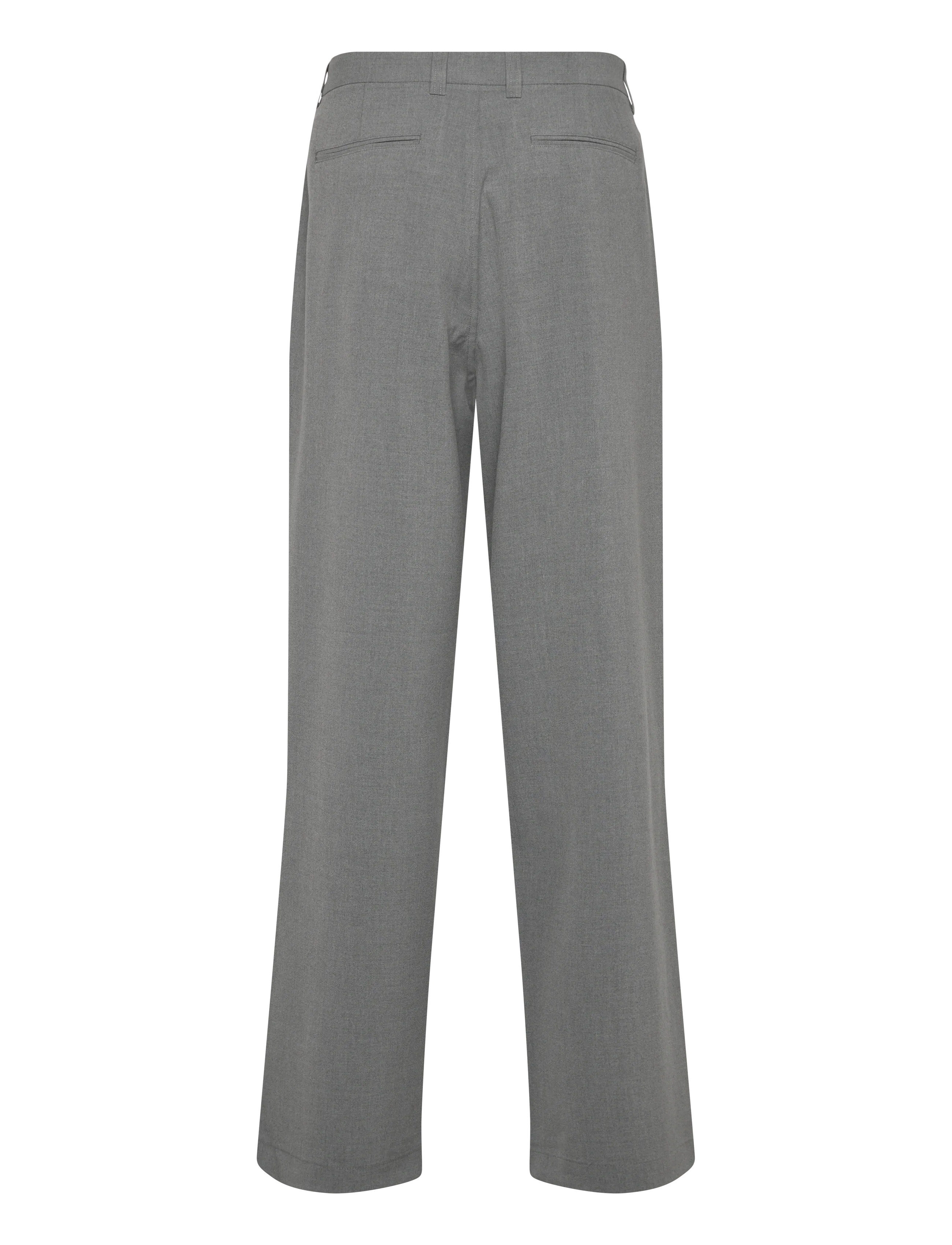 Matinique - MAChino Pleat Pants - kostymbyxor - smoked pearl - 2