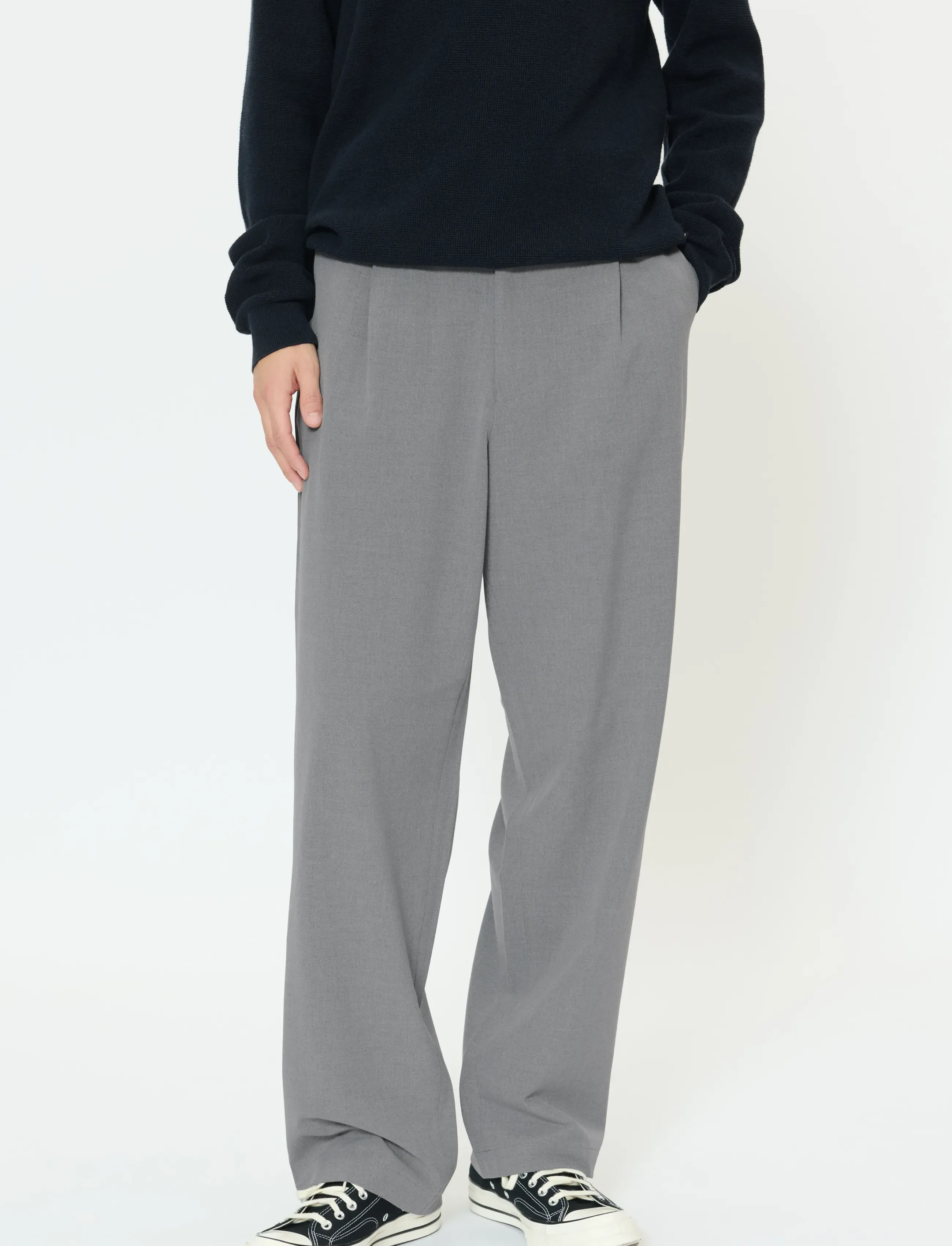 Matinique Machino Pleat Pants, 34, Grey, Bukser > Formelle Bukser, Herre