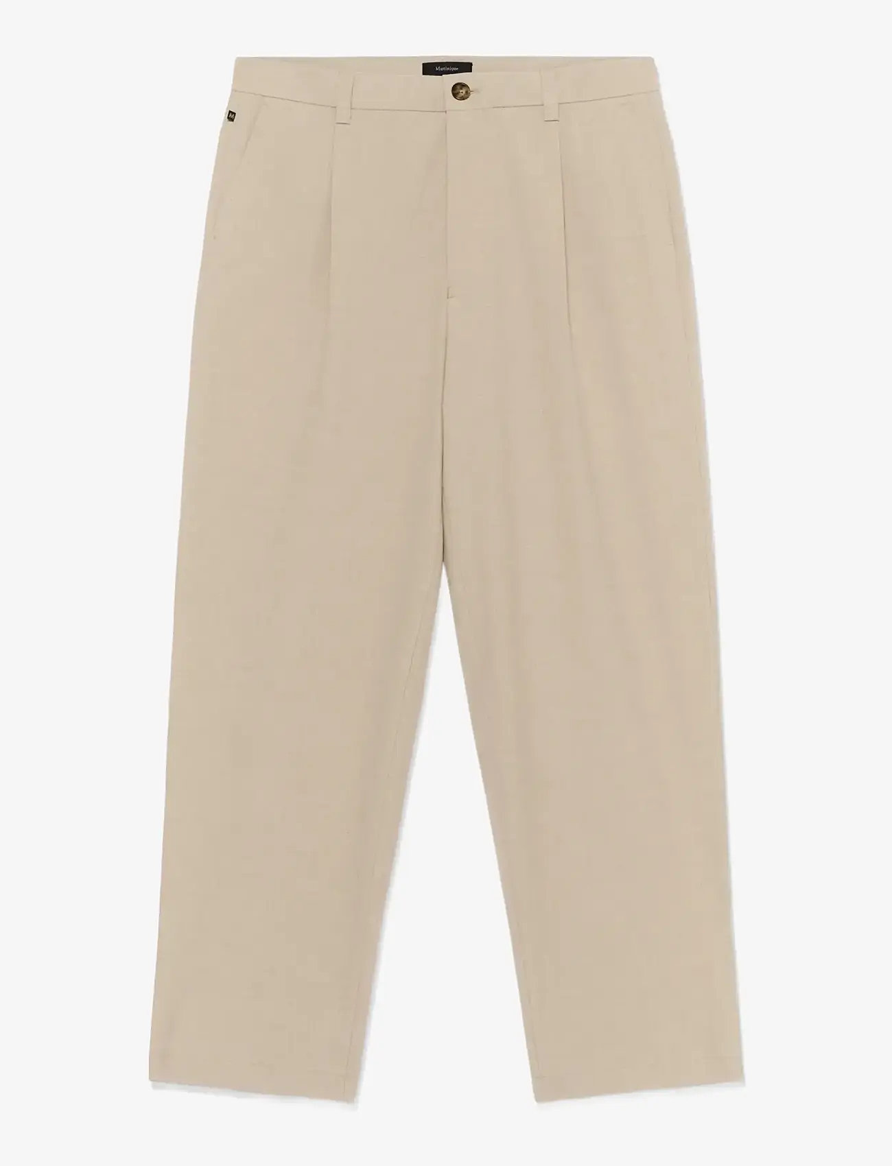 Matinique - MAChino Pleat Pants - suit trousers - winter twig melange - 1