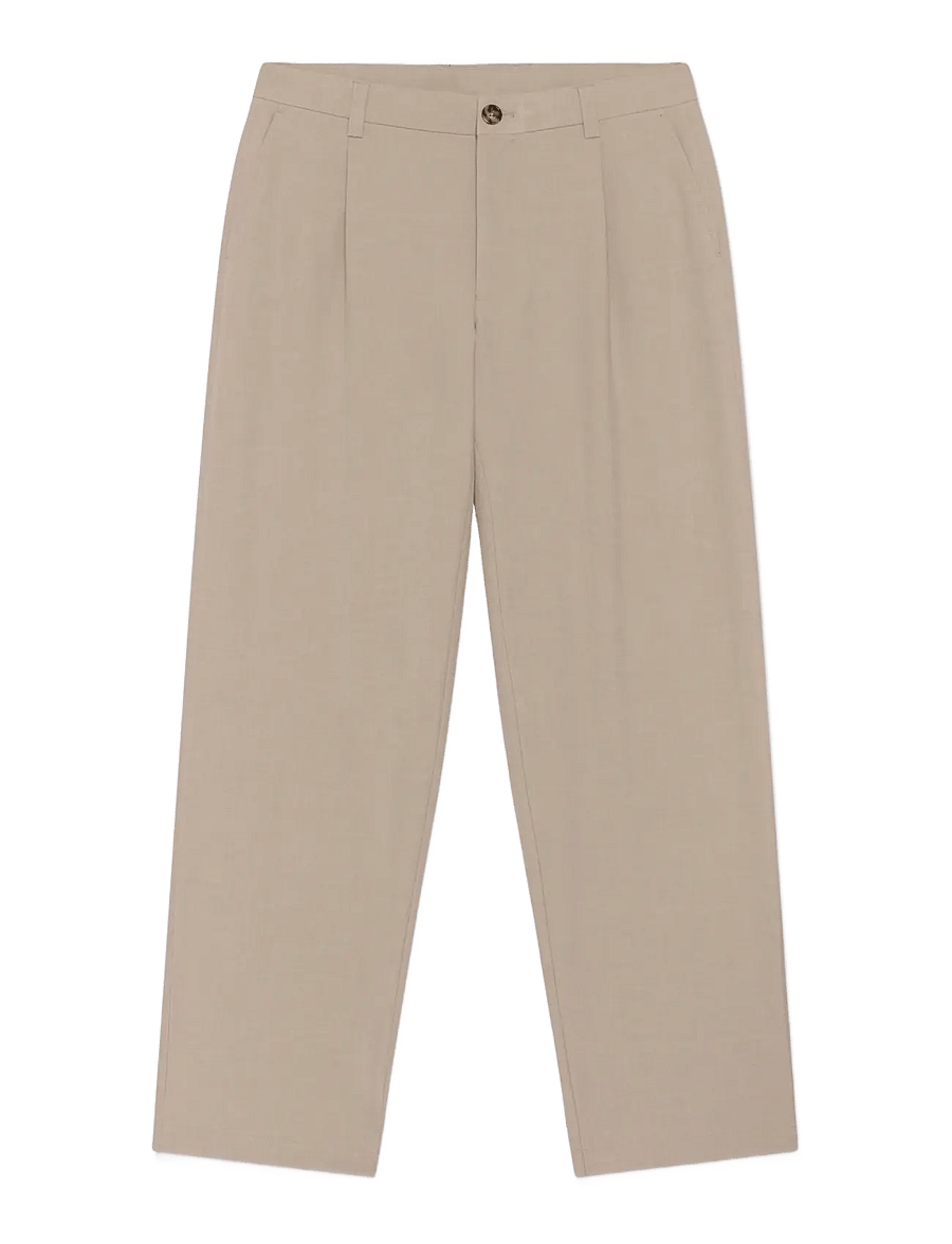 Matinique - MAChino Pleat Pants - anzugshosen - winter twig melange - 1