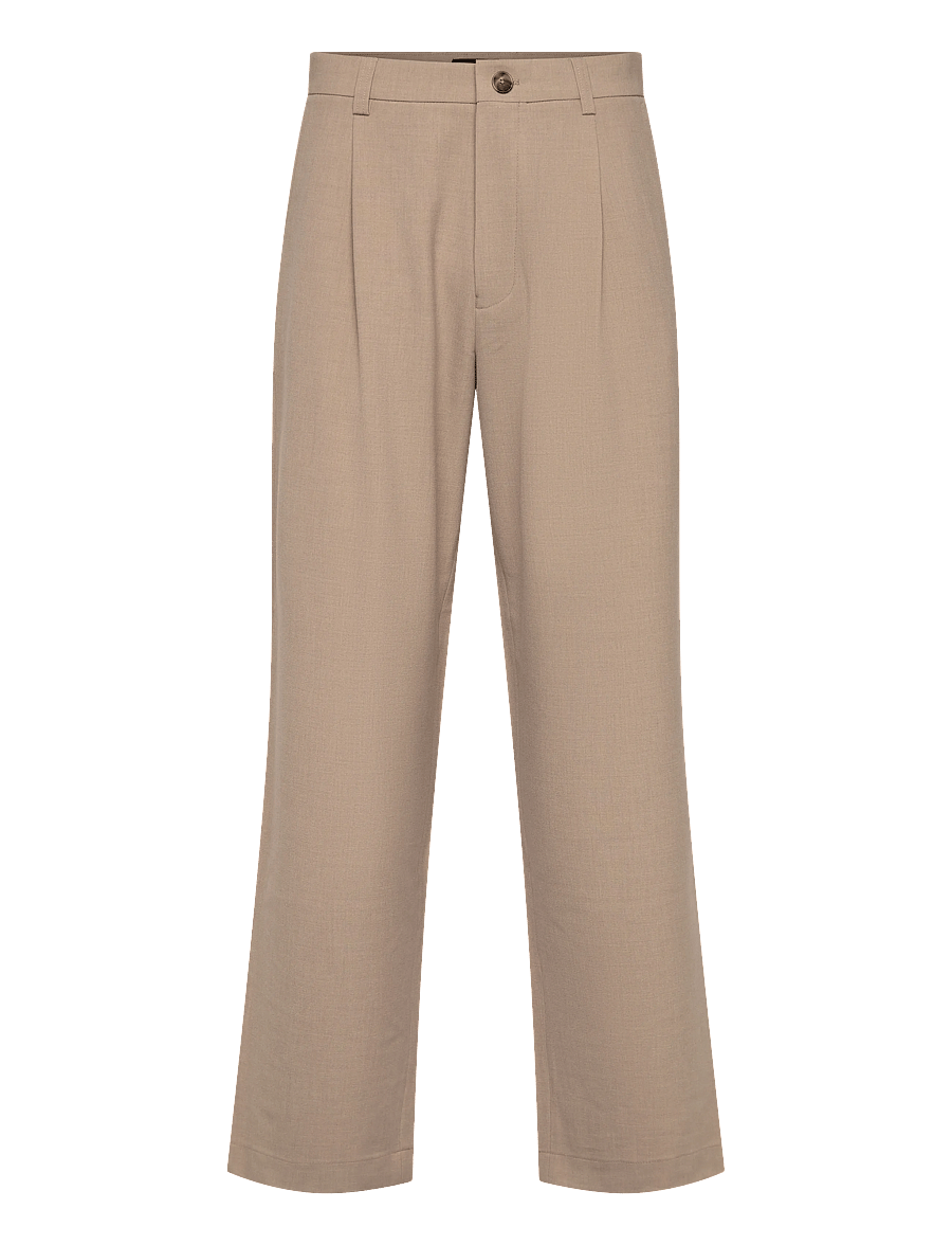 Matinique - MAChino Pleat Pants - Ülikonnapüksid - winter twig melange - 1