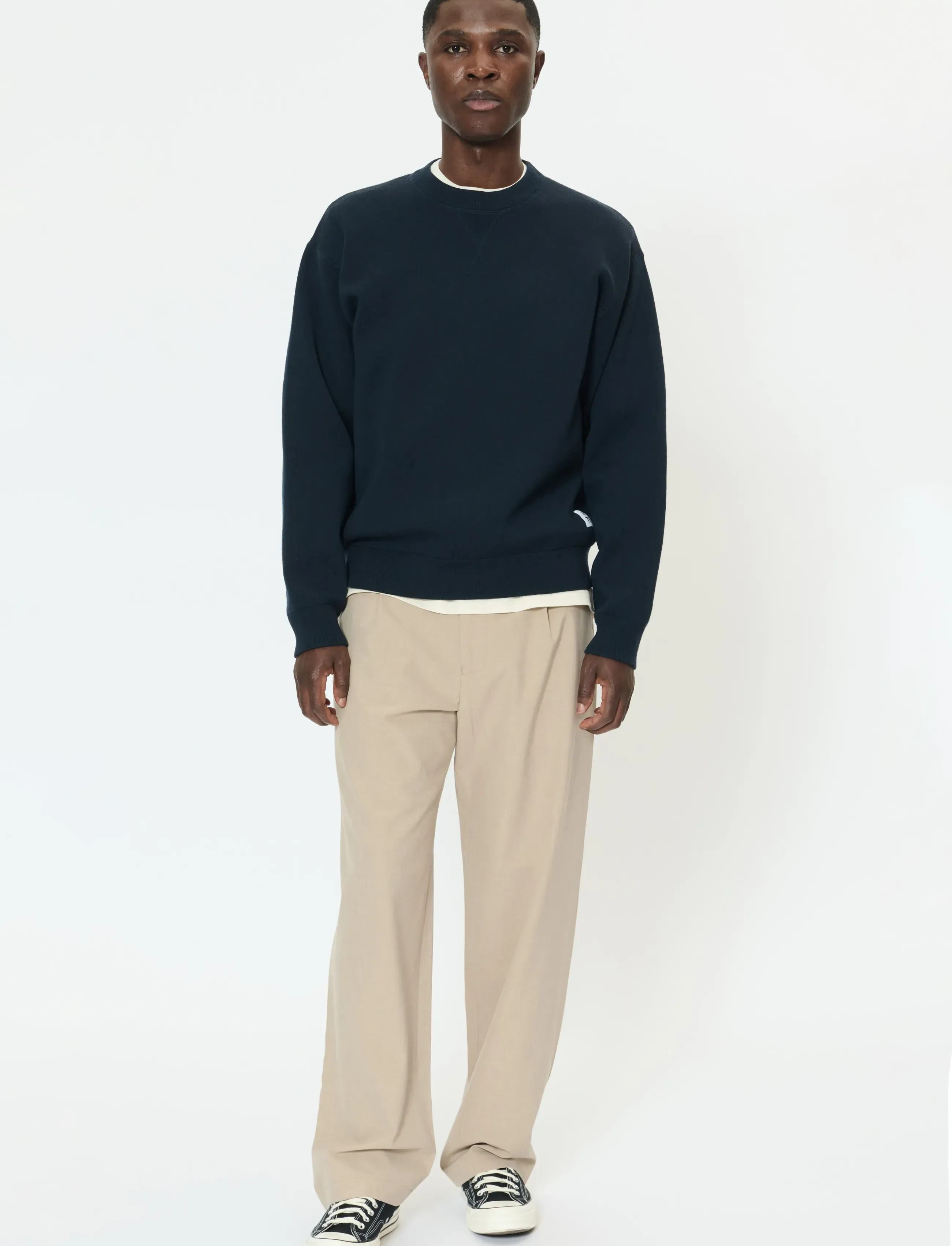 Matinique - MAChino Pleat Pants - habitbukser - winter twig melange - 3