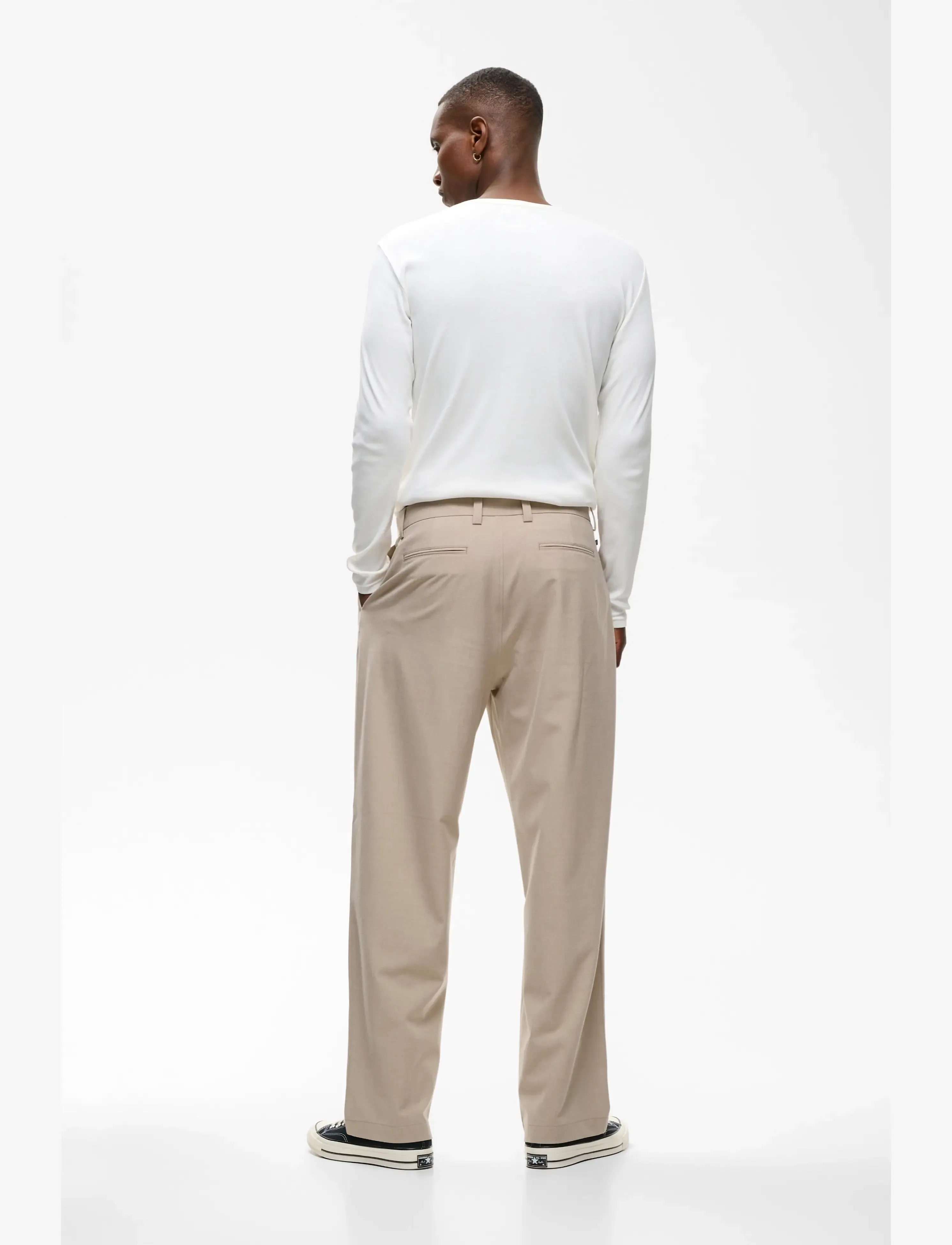 Matinique - MAChino Pleat Pants - anzugshosen - winter twig melange - 4