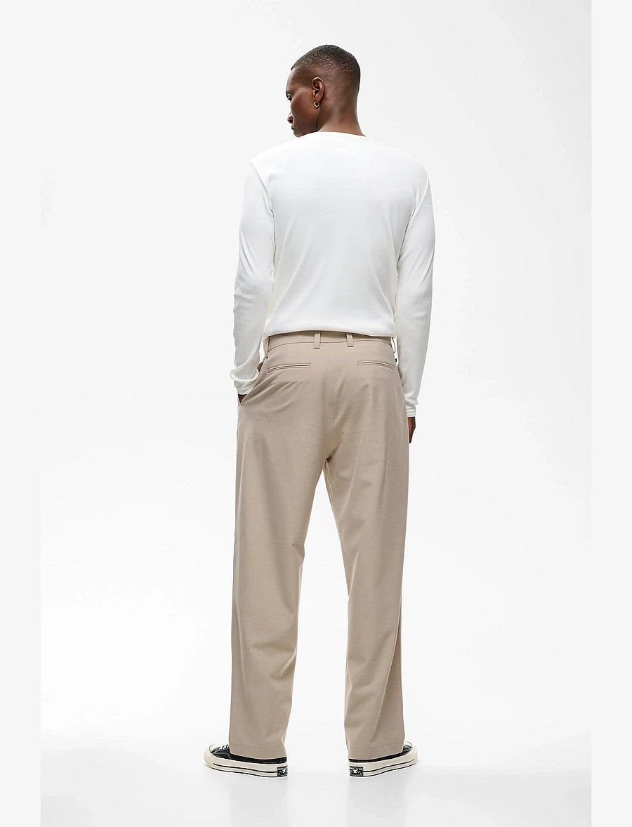Matinique - MAChino Pleat Pants - Ülikonnapüksid - winter twig melange - 4
